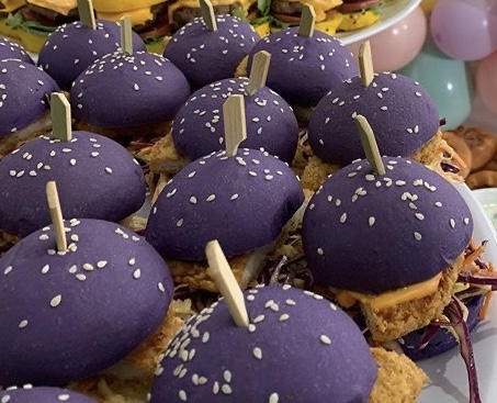 Purple Slider Burgers 12 pcs boxe