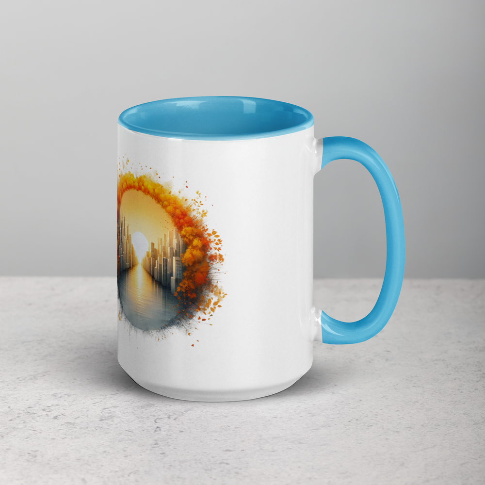 Mug with Colour Inside with Word dictionary design - halcyon