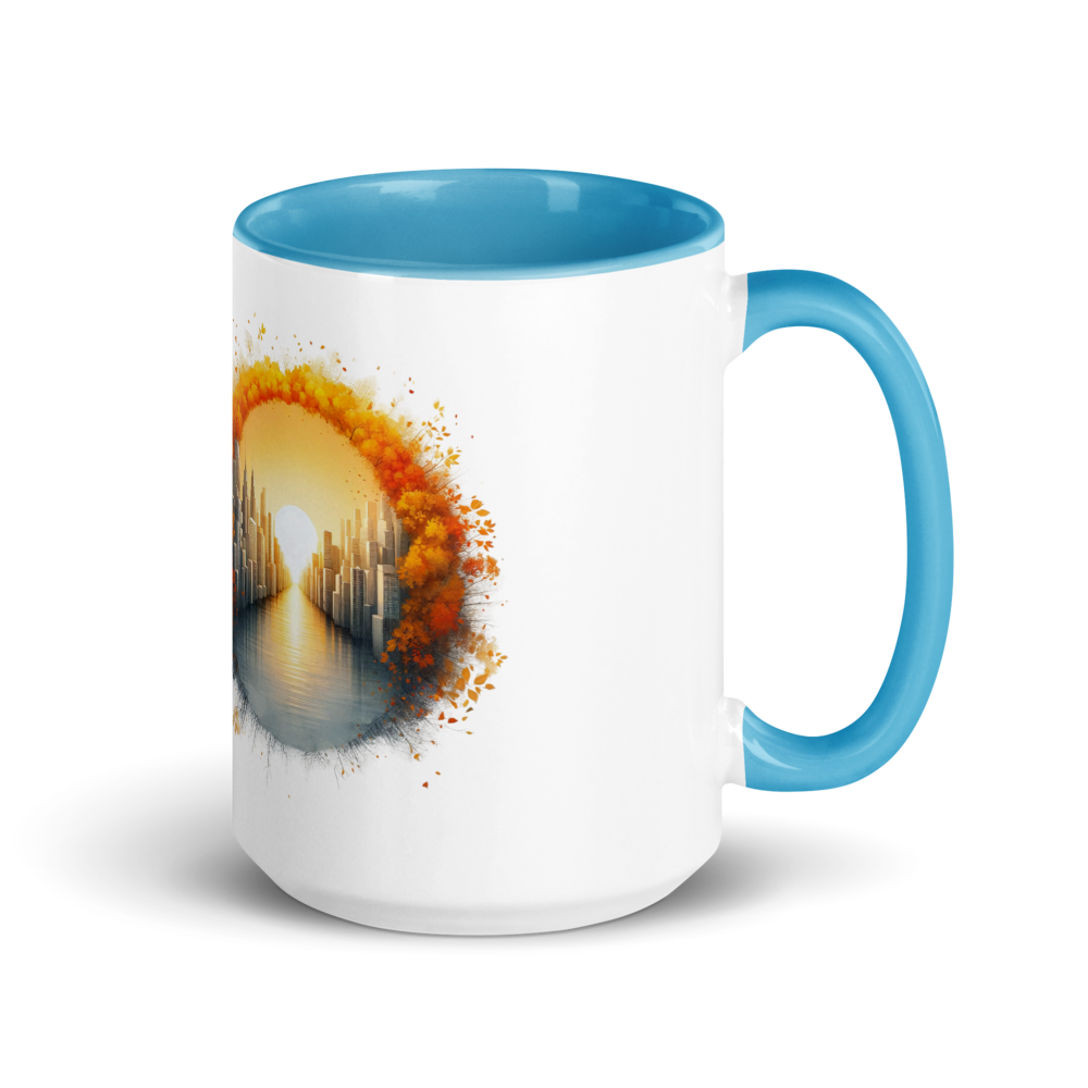 Mug with Colour Inside with Word dictionary design - halcyon