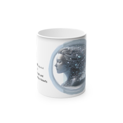 Magic Mug – Inspirational Word Dictionary Design - ethereal & Enchanted Beauty Print | Personalised Coffee Cup & Unique Gift Idea | Motivational Home Décor & Decorative Drinkware