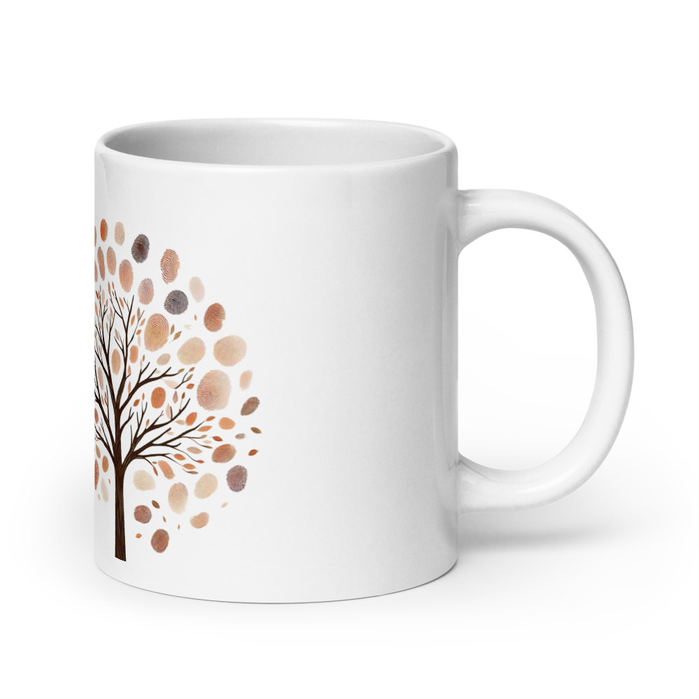 White glossy mug with Word dictionary - plenitude