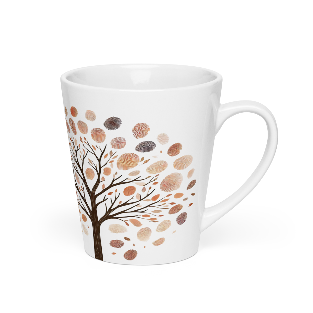 Latte Mug with Word dictionary design