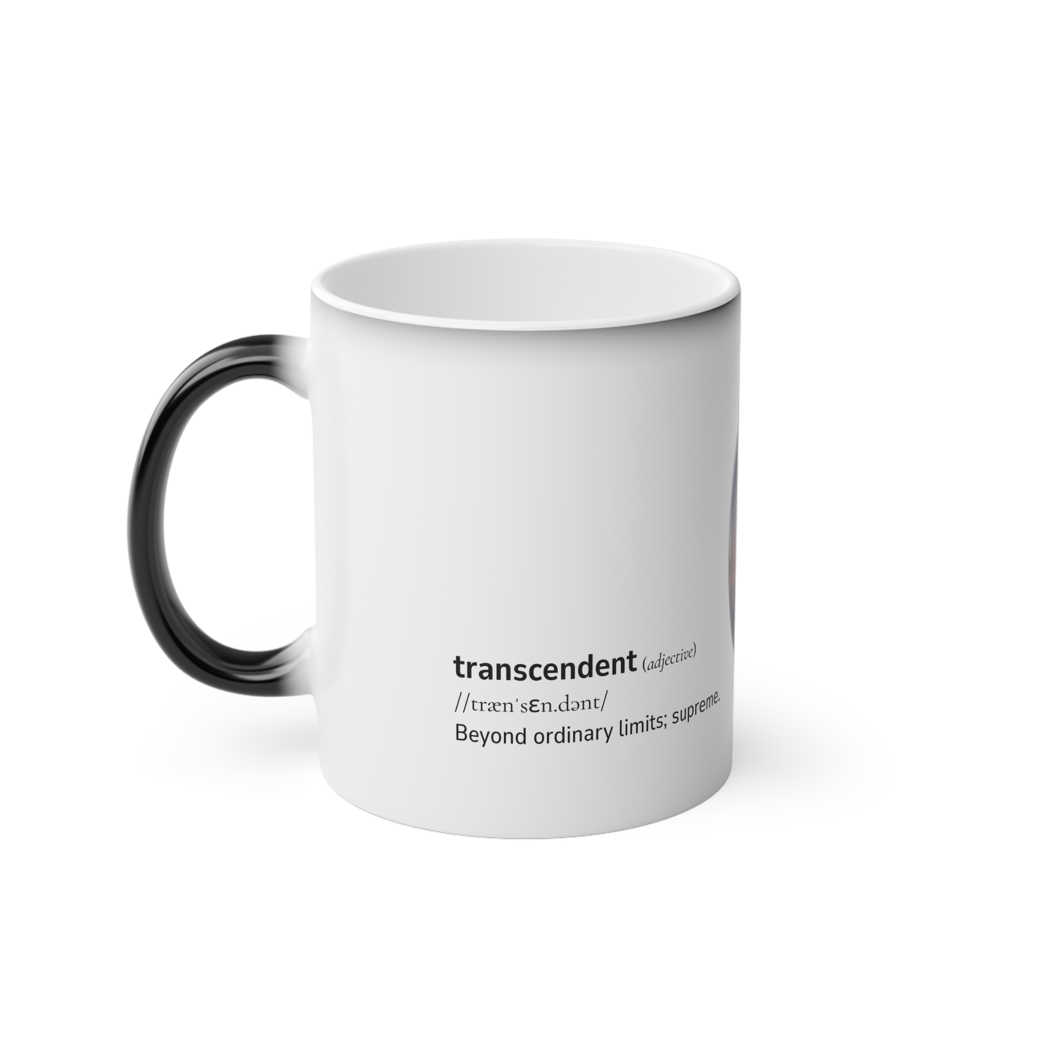 Magic Mug – Heat-Reveal Inspirational Dictionary Design | transcendence | Unique Coffee Mug Gift for Daily Motivation