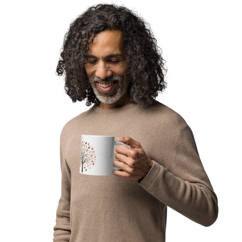 White glossy mug with Word dictionary - plenitude