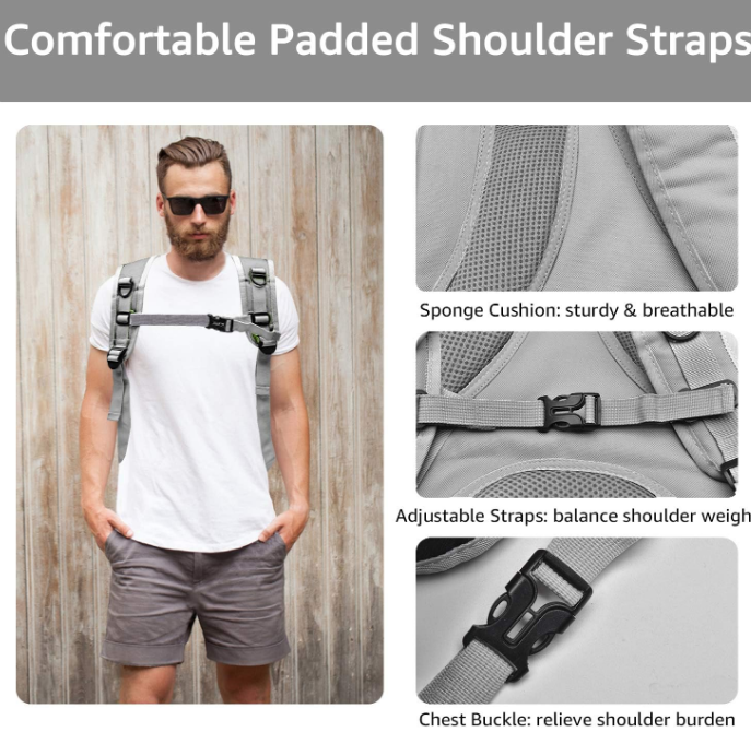  Bubble Carrying Bag for Small Medium dogs Cats, Space Capsule Pet Hiking backpack, Airline Approved Travel carrier - Grey