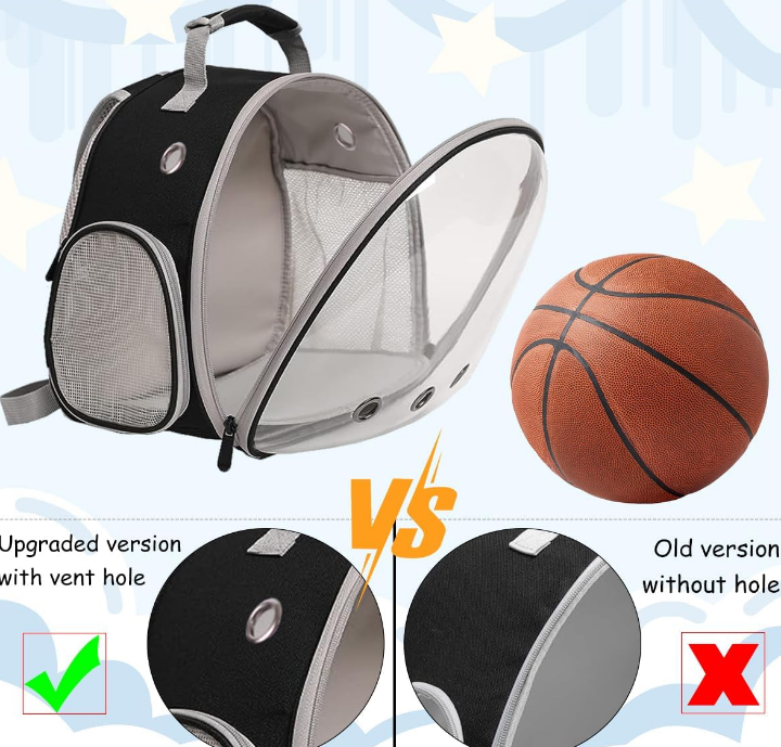 Guinea Pig Backpack, Space Capsule Bubble Window Small Animal Backpack for Guinea Pig, Bird Bunny Rabbit