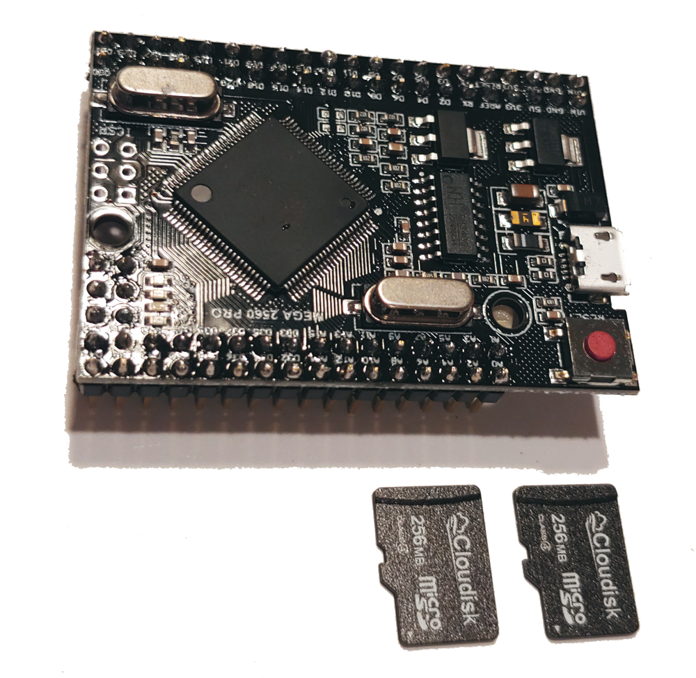 Microcontroller and SD cards with Code Update 3.8