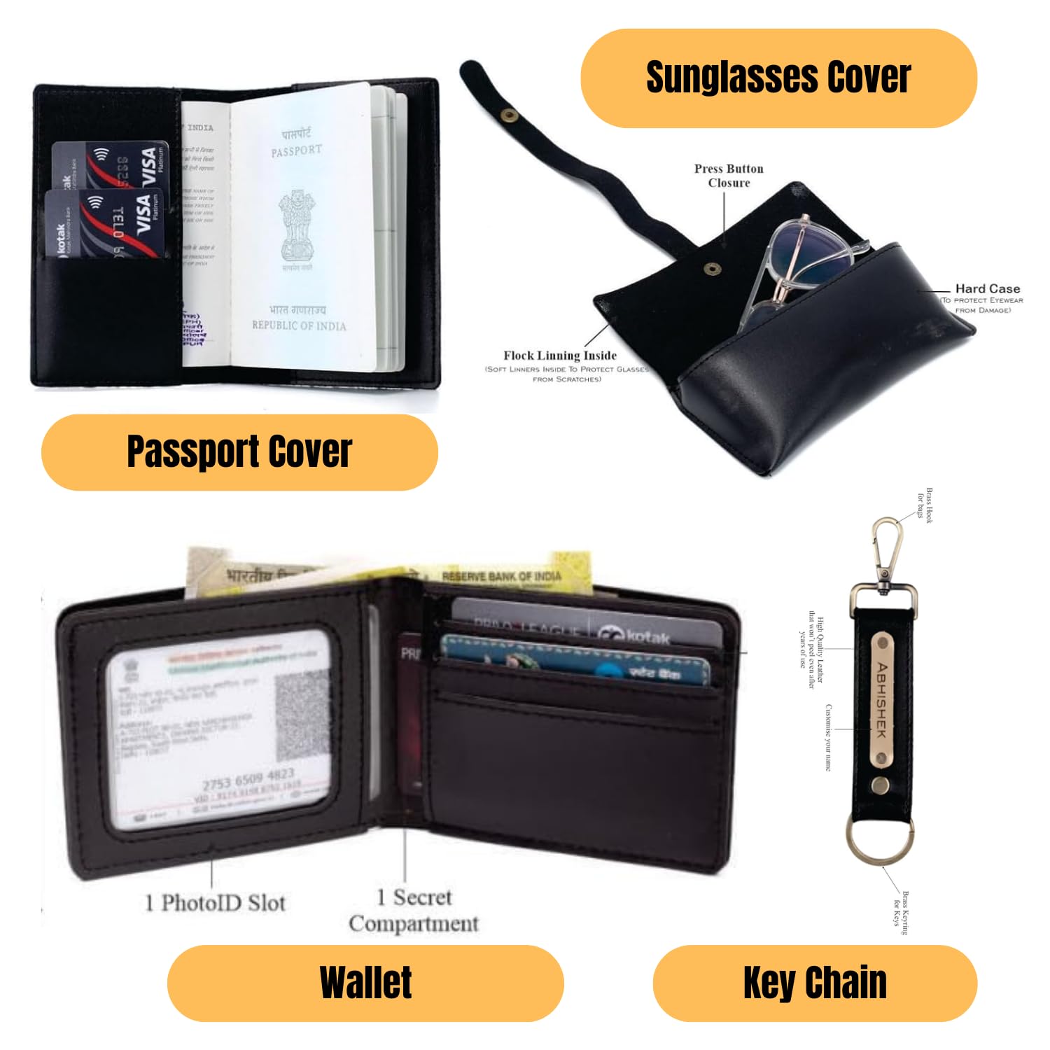 Customised Leather Combo Set