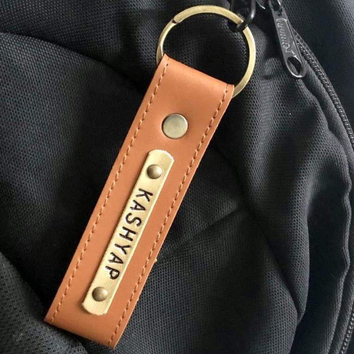 Personalised Leather Keychain