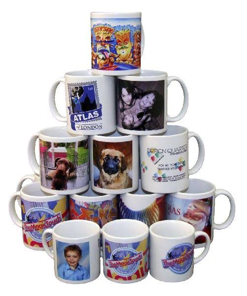 Custom Photo White Mugs