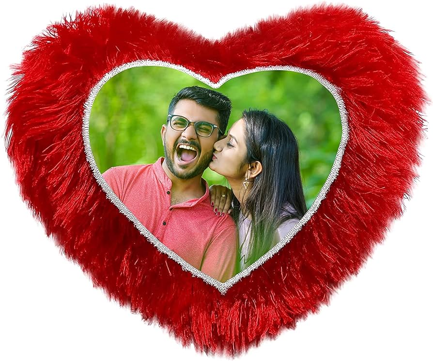 Customized Heart-Shaped Plush Pillow