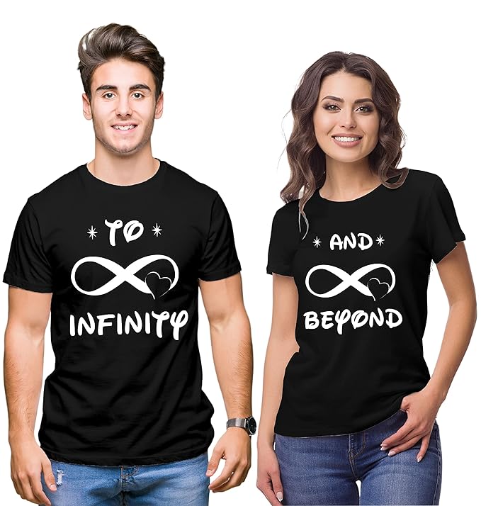 Round Neck Couple Tshirt