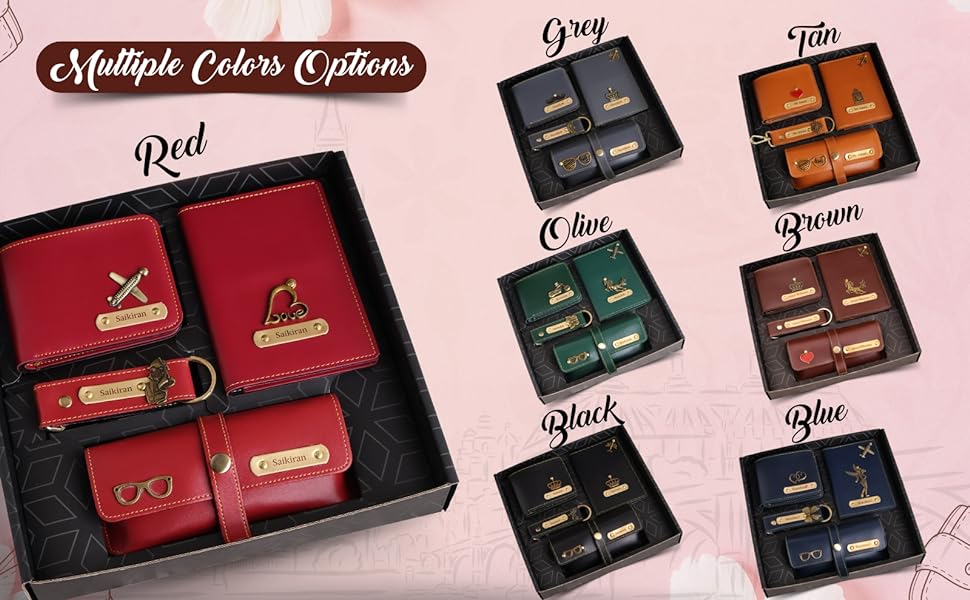 Luxury Leather Wallet Gift Set combo