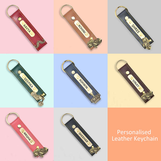 Personalised Leather Keychain