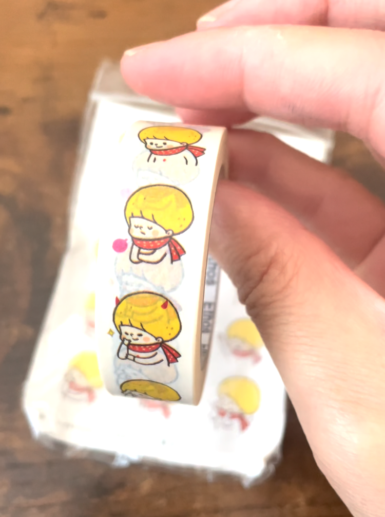 Morinaga Cute Expressive Girl Decorative Washi Masking Tape