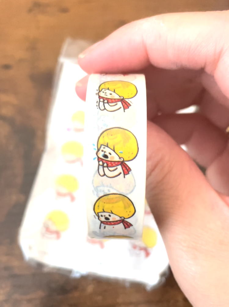 Morinaga Cute Expressive Girl Decorative Washi Masking Tape