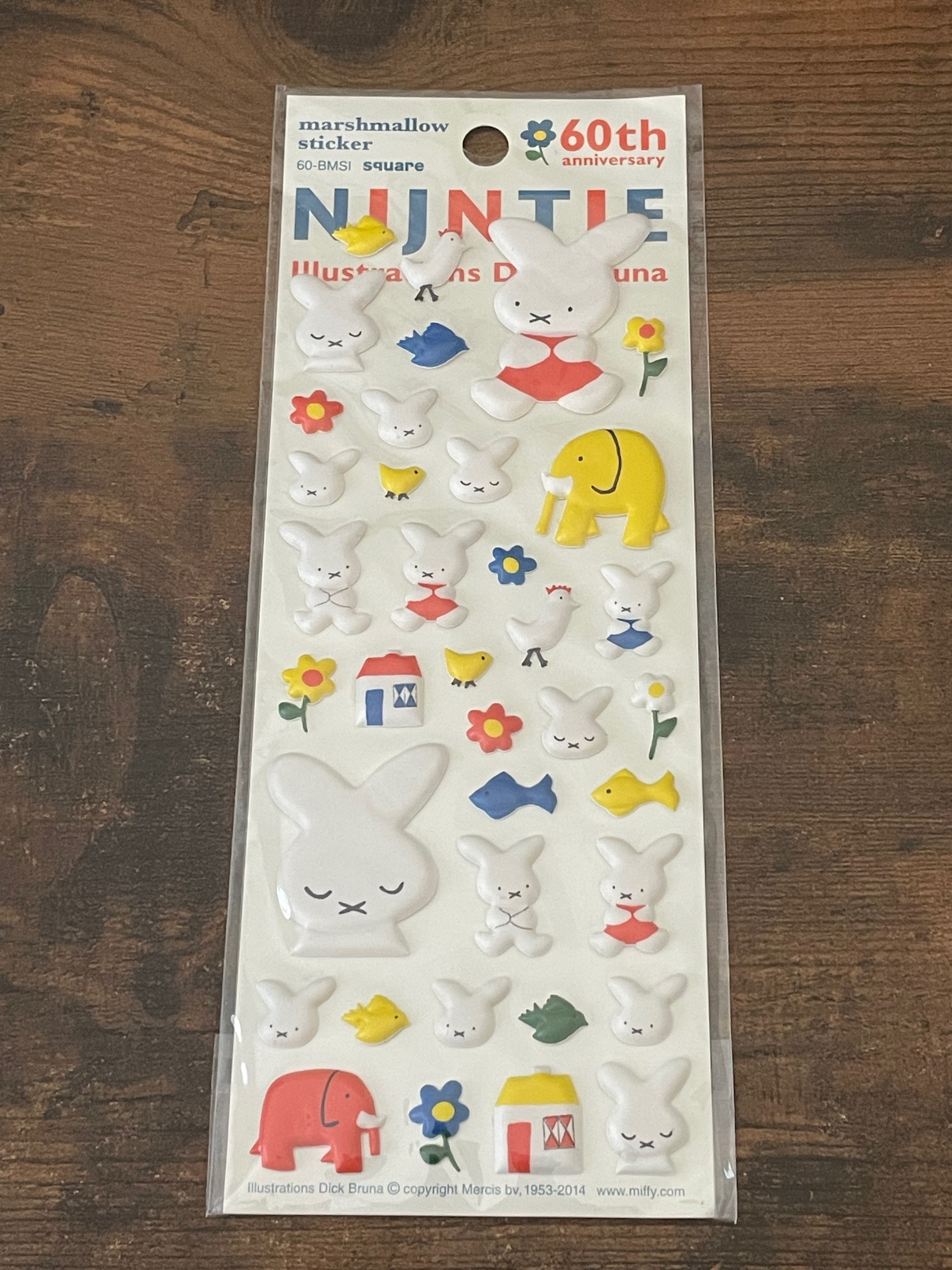 Miffy Nijntje 60th Anniversary Marshmallow Stickers