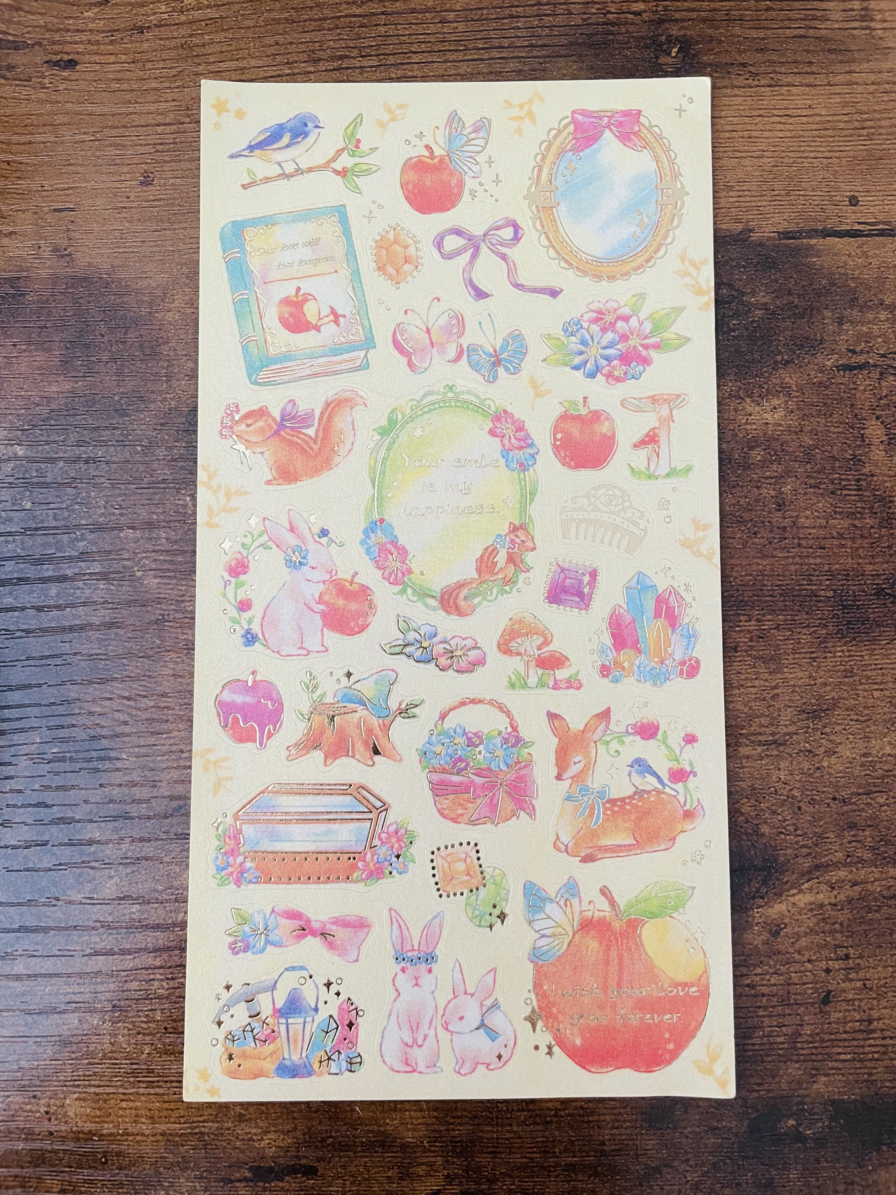 Whimsical Animal and Nature Sticker Sheet
