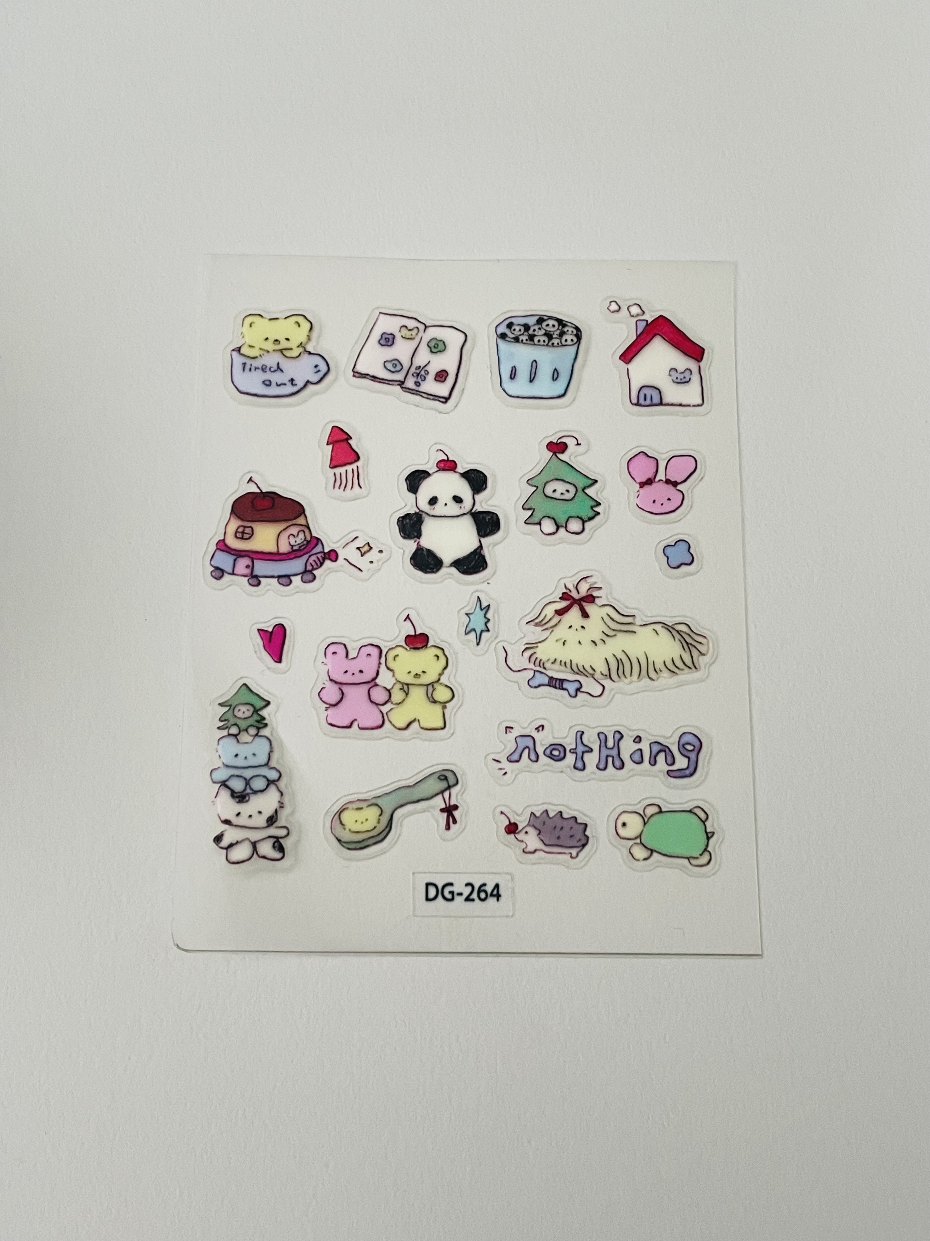 Cute Quirky Cartoon Stickers Sheet - A