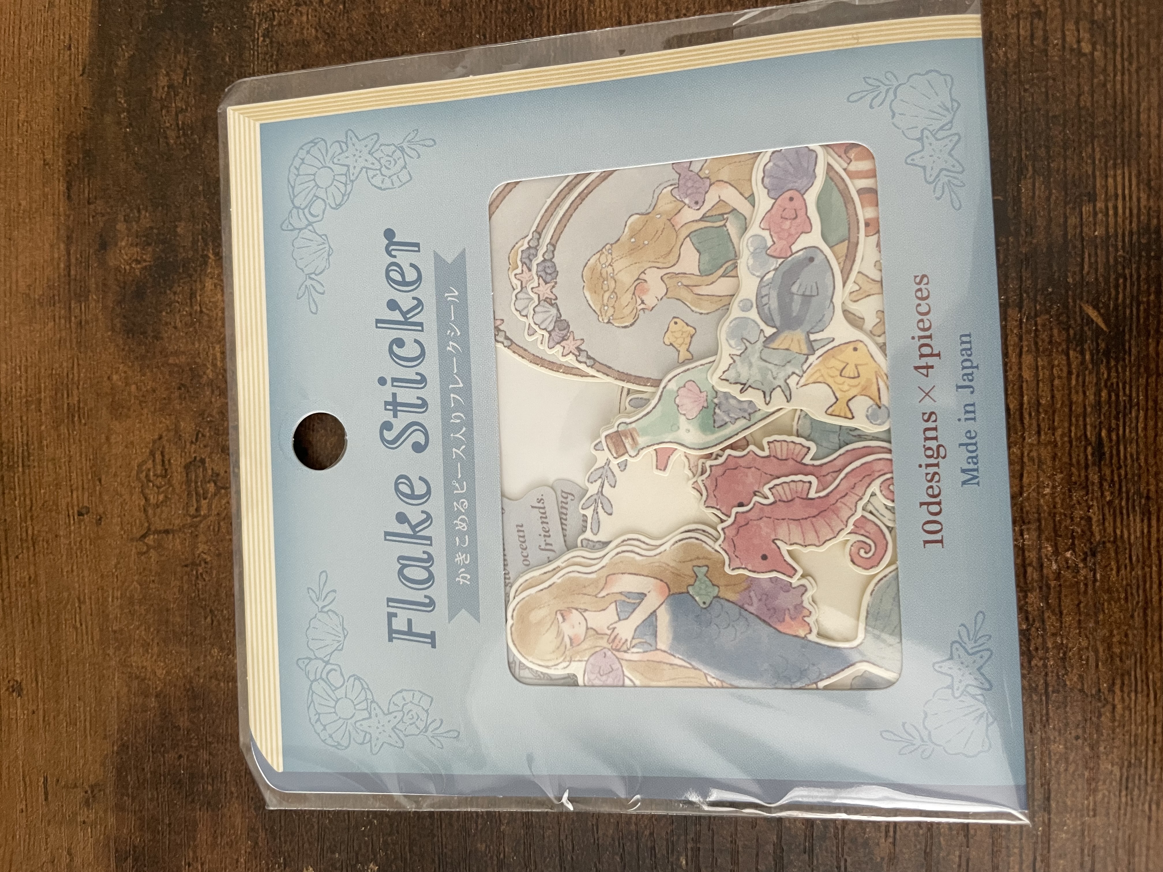 Lovely Fairy Girl Flake Sticker Pack - Blue