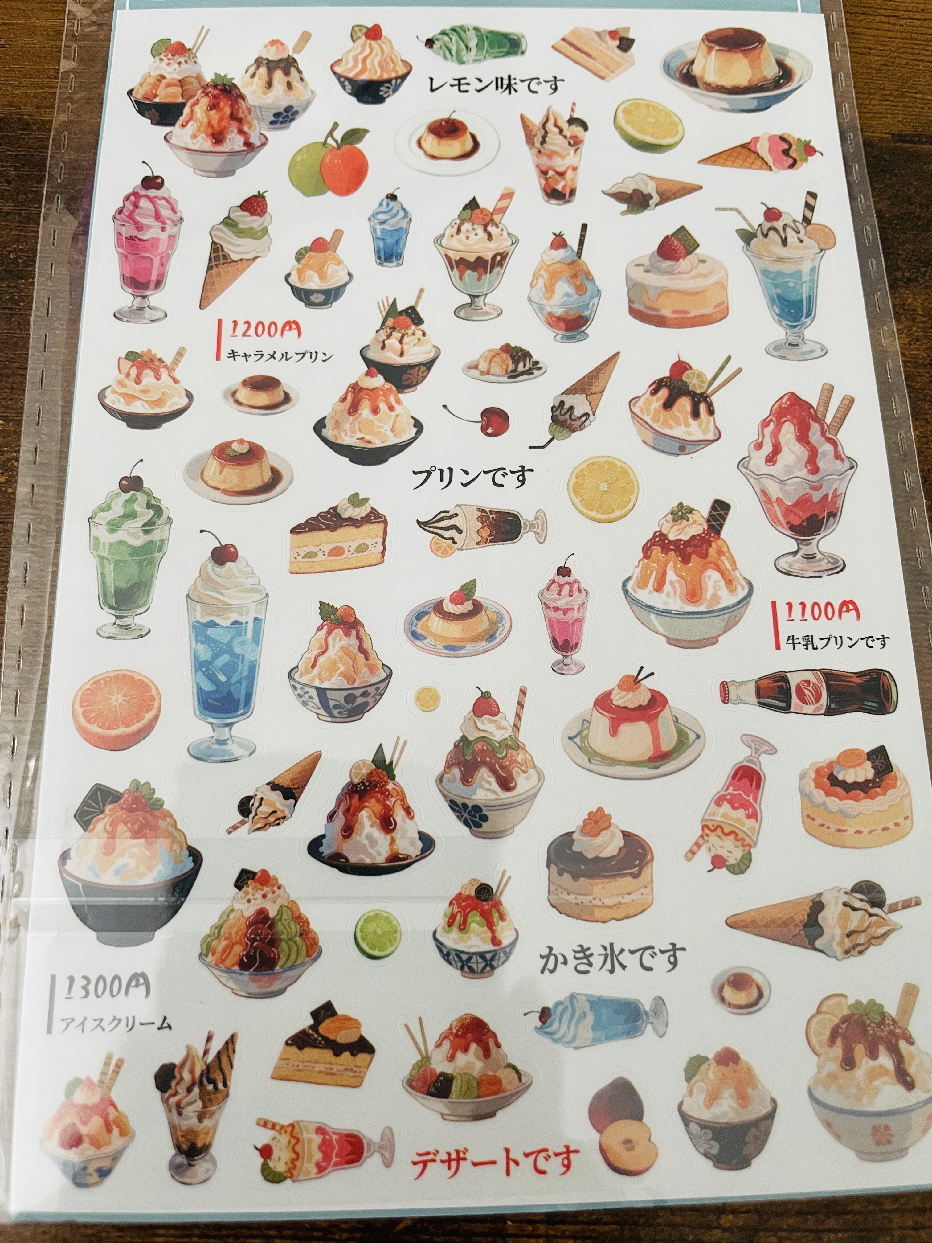 Japanese Desserts Sticker Sheets