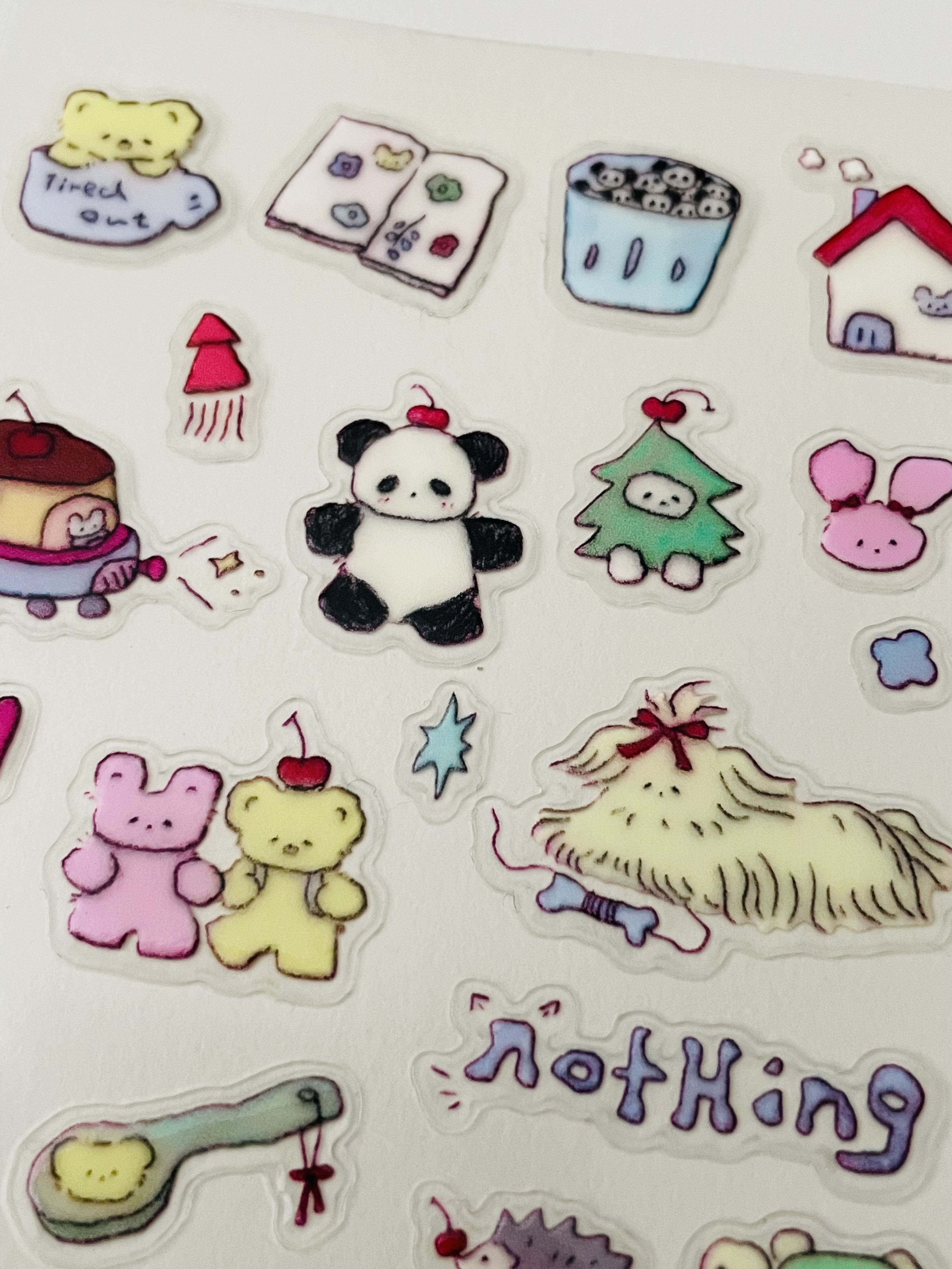 Cute Quirky Cartoon Stickers Sheet - A