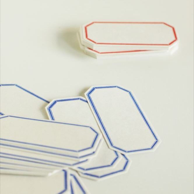 Classiky Letterpress Printed Label Notepad