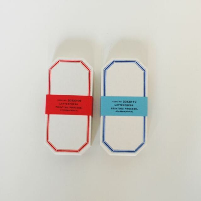 Classiky Letterpress Printed Label Notepad