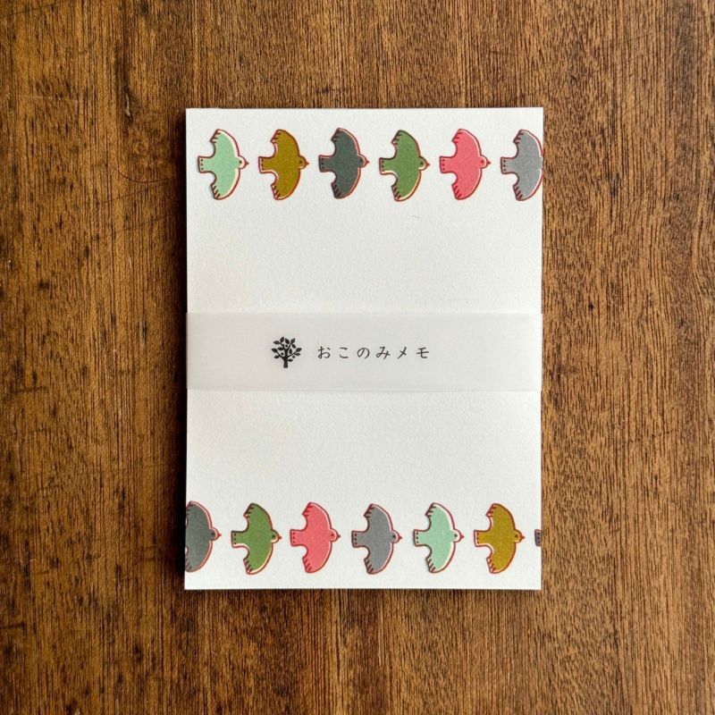 Japanese Pigeon Bird Okonomi Memo Pad