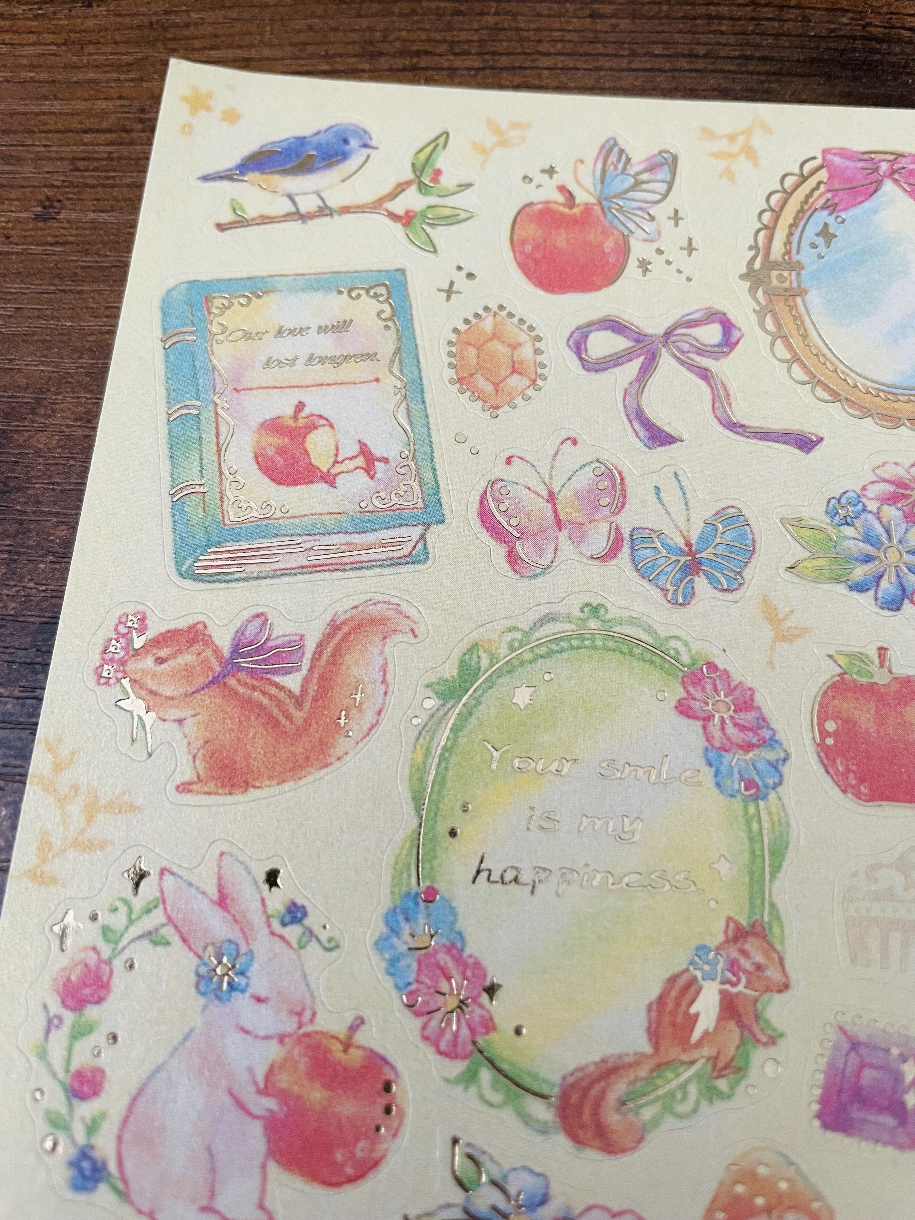 Whimsical Animal and Nature Sticker Sheet