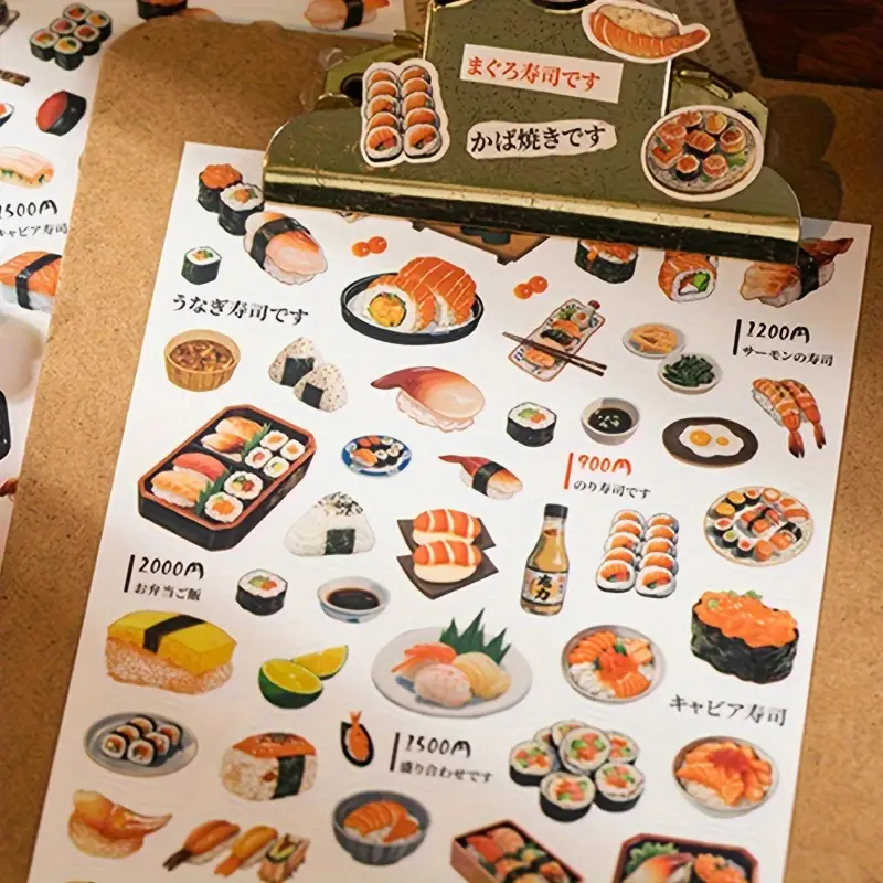 Japanese Sushi Sticker Sheets