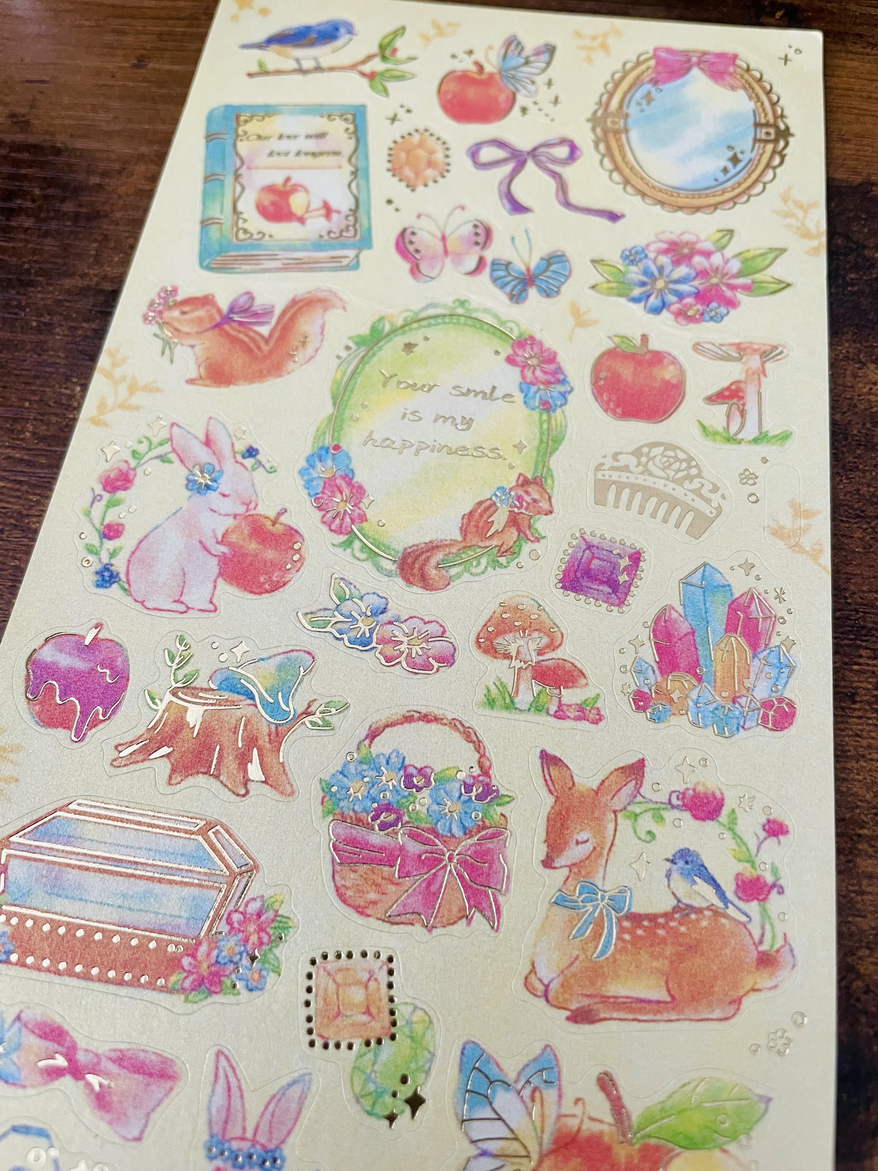 Whimsical Animal and Nature Sticker Sheet