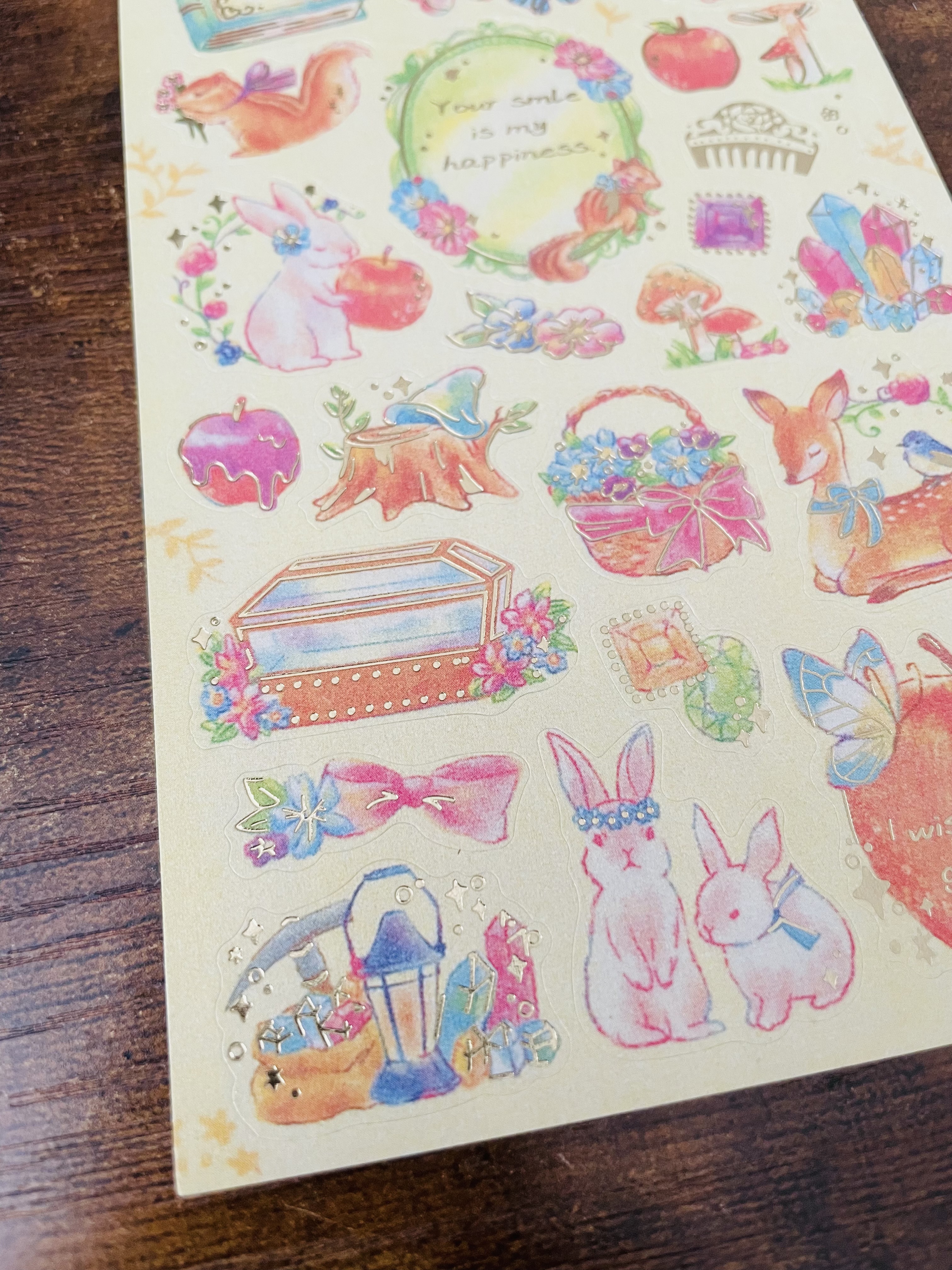 Whimsical Animal and Nature Sticker Sheet