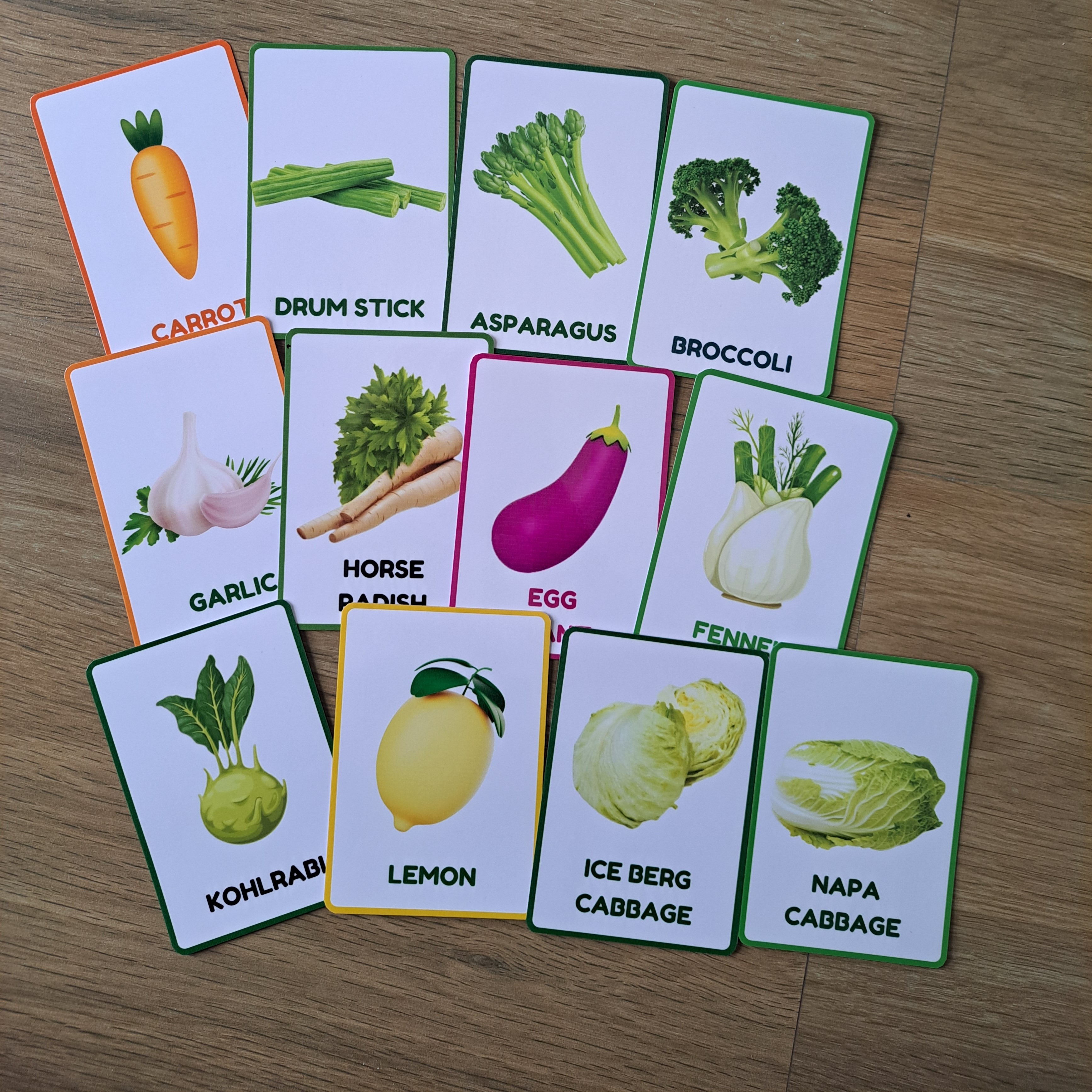 Vegetable Cards