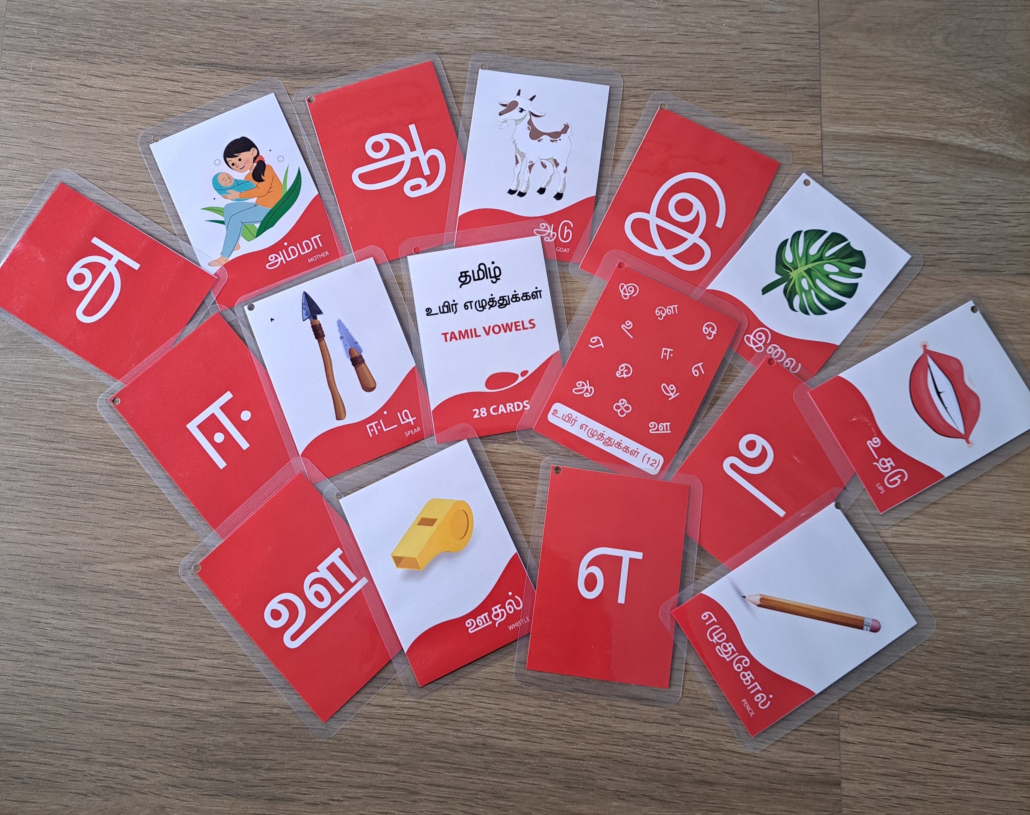 Tamil Vowels Flashcards