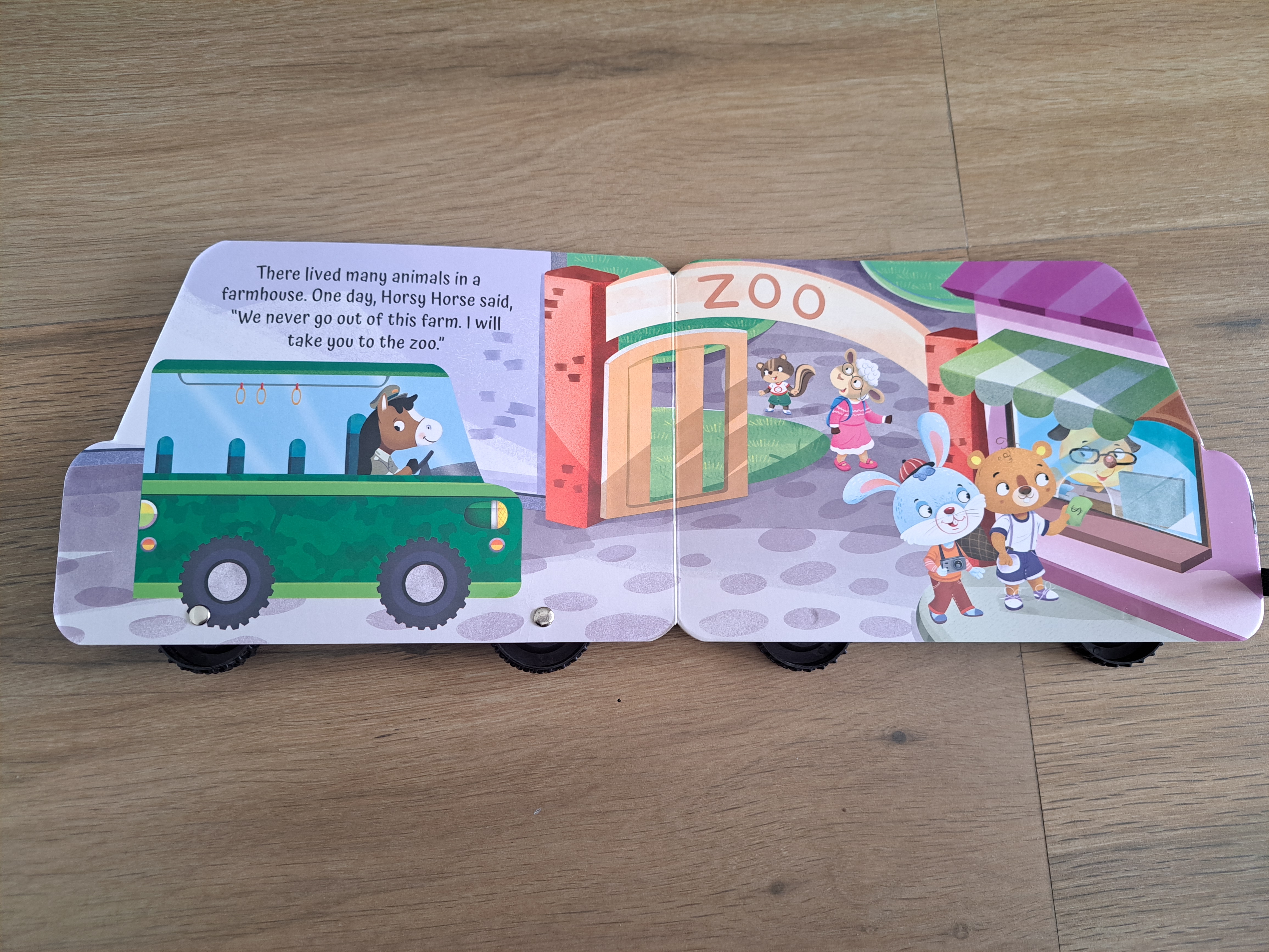 Zoo Safari on the Bus Book
