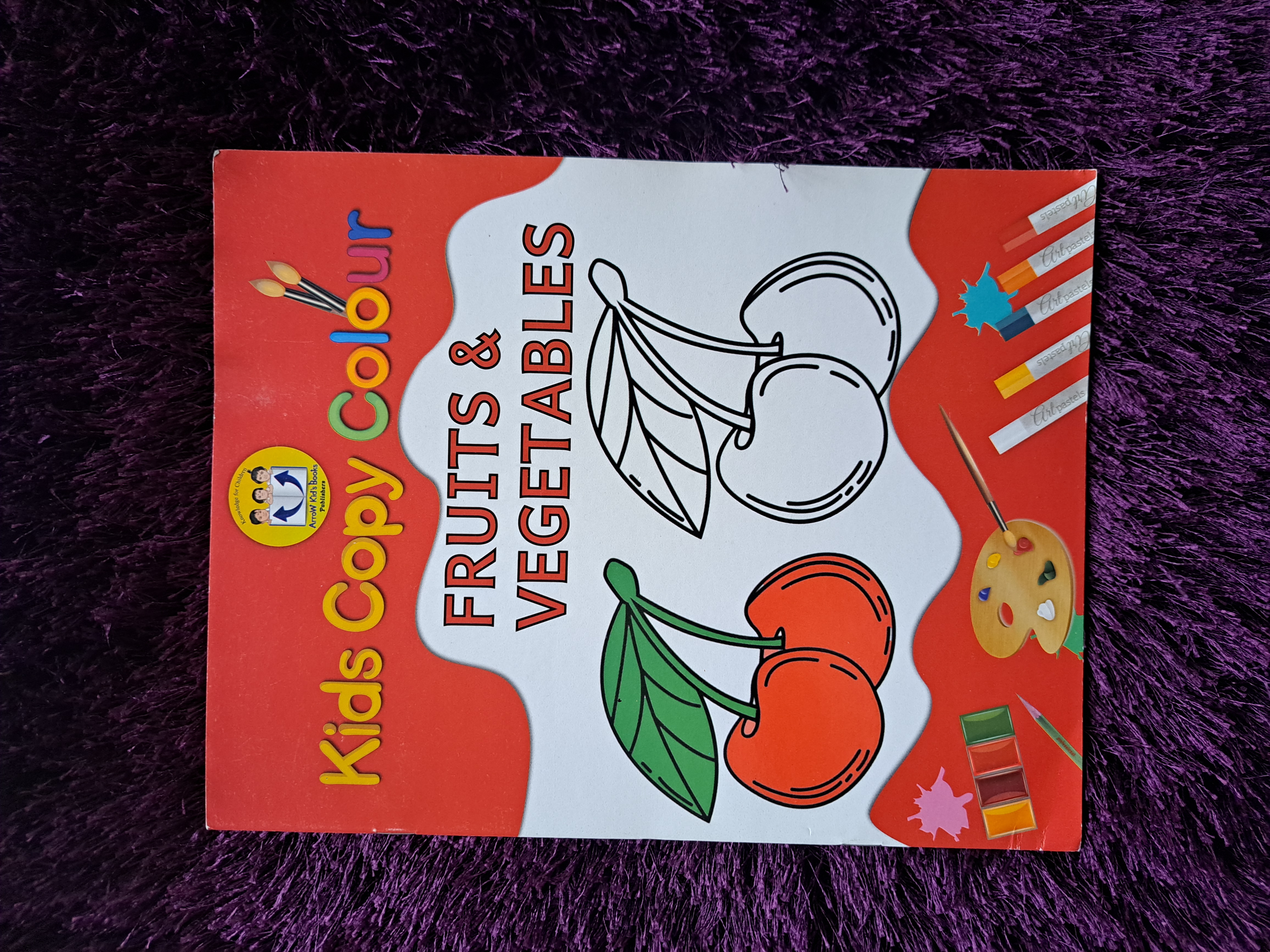 Kids Copy Colour :Fruits & Vegetables