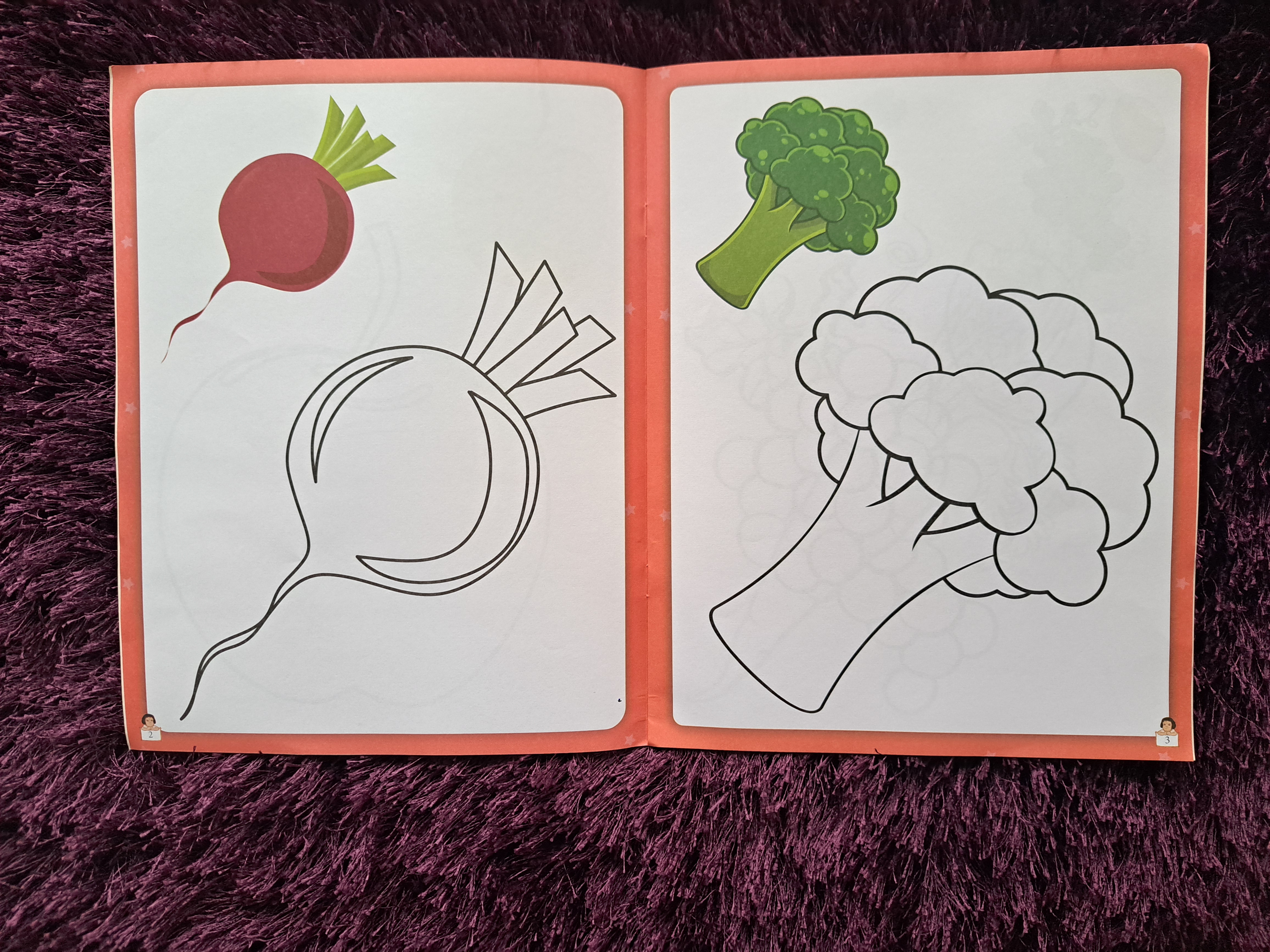 Kids Copy Colour :Fruits & Vegetables