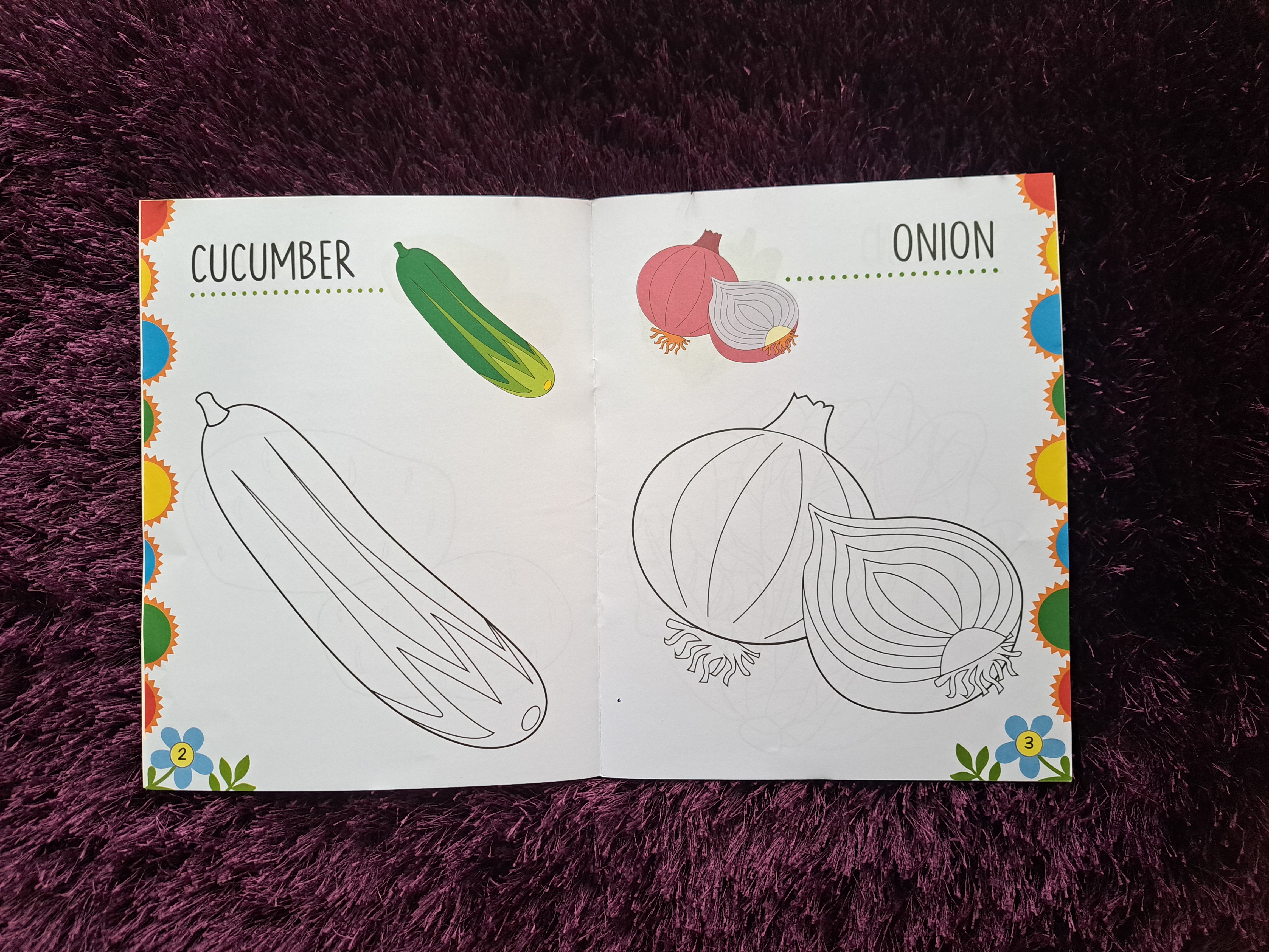 My First Colouring Book: Vegetables