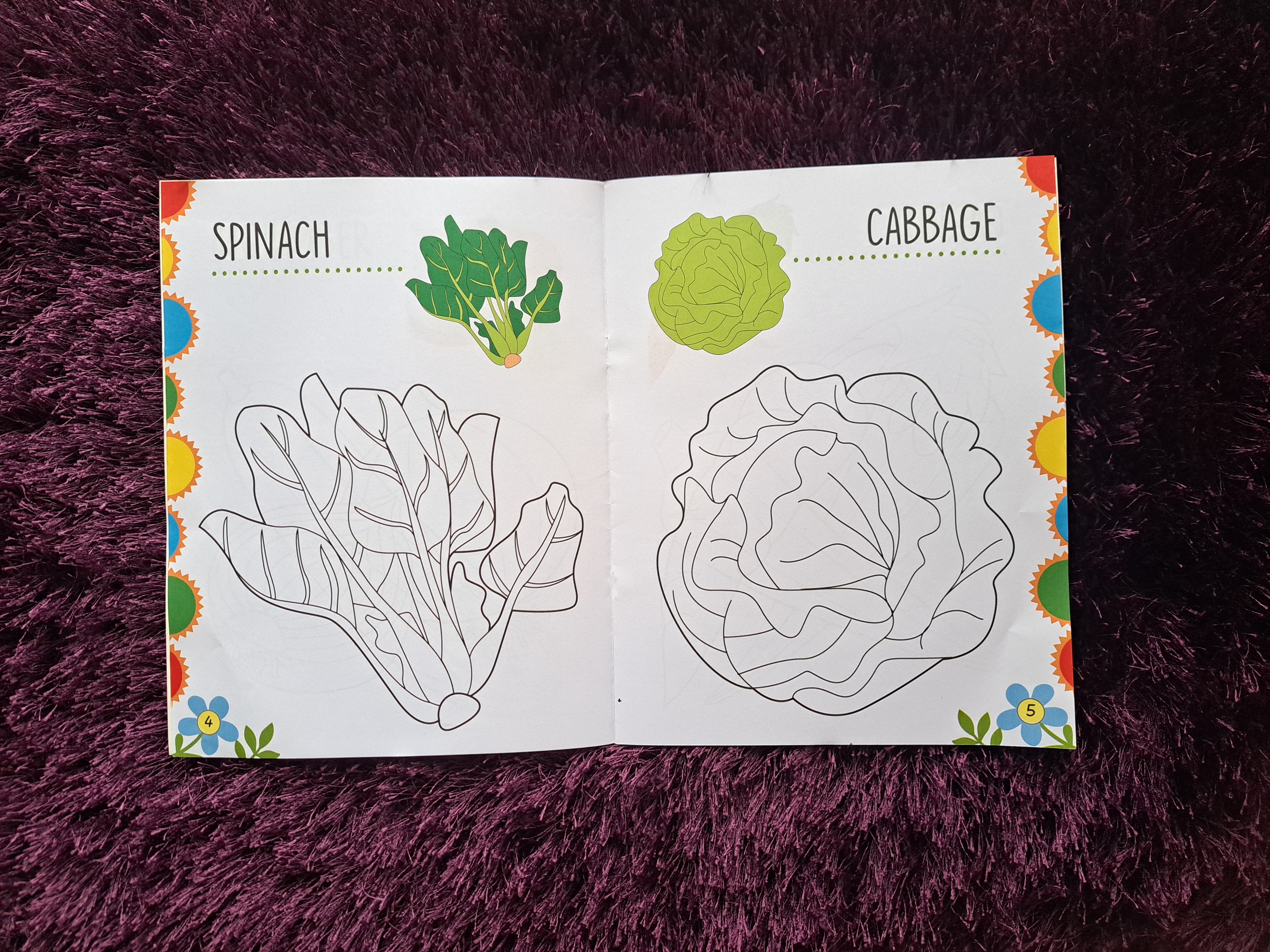 My First Colouring Book: Vegetables