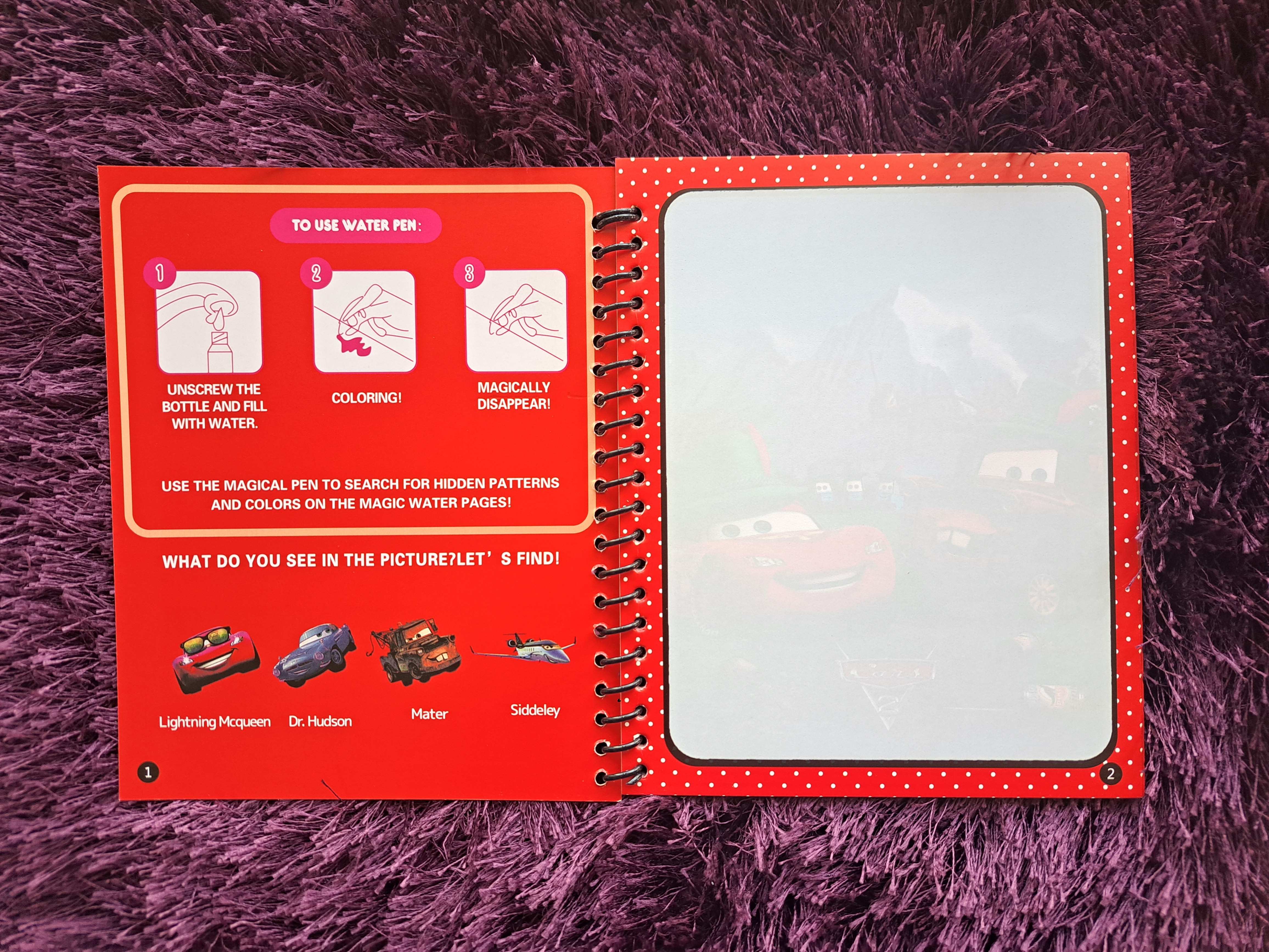 Magic Water Book - Disney car