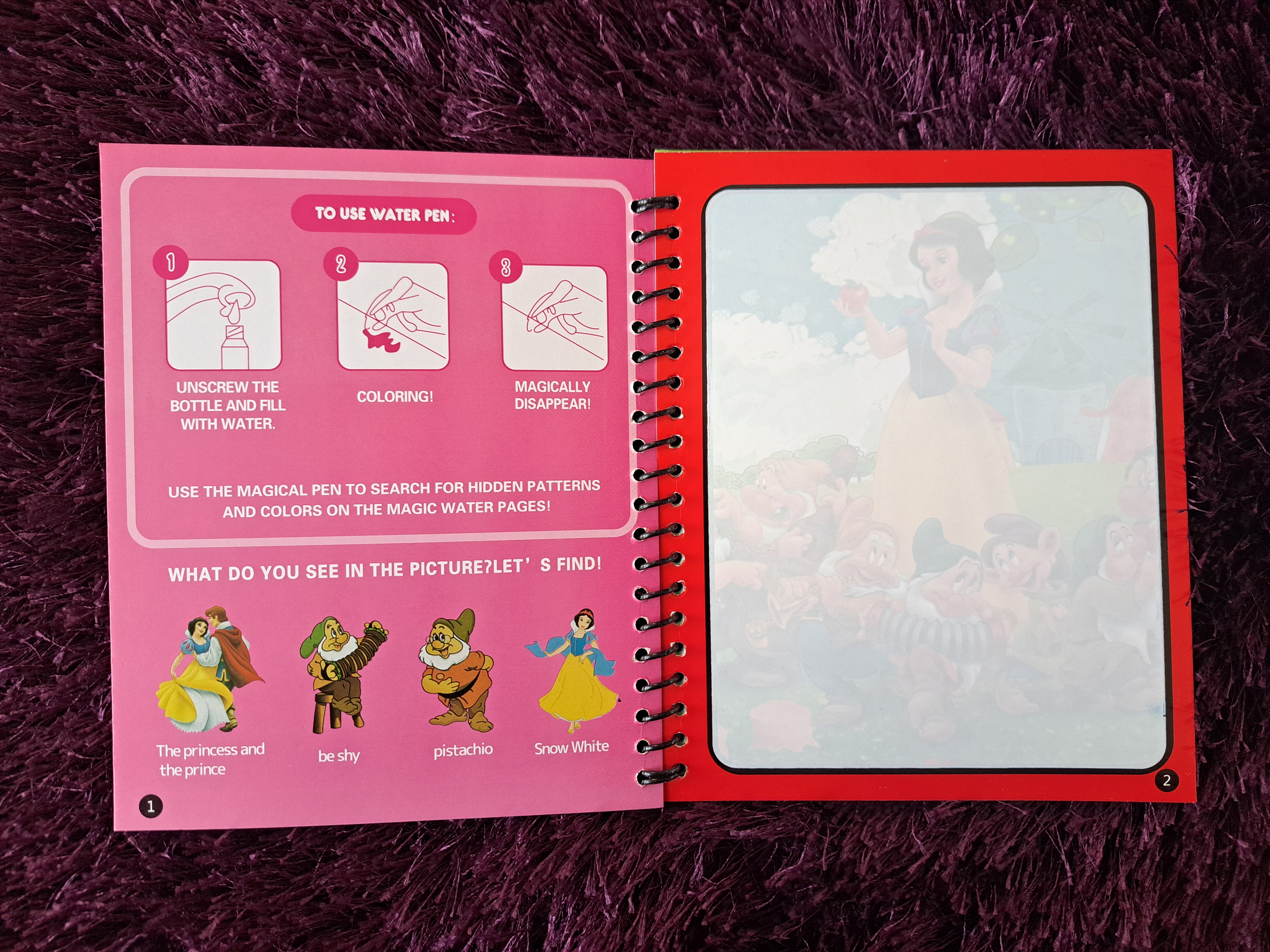 Magic Water Book - Disney princess