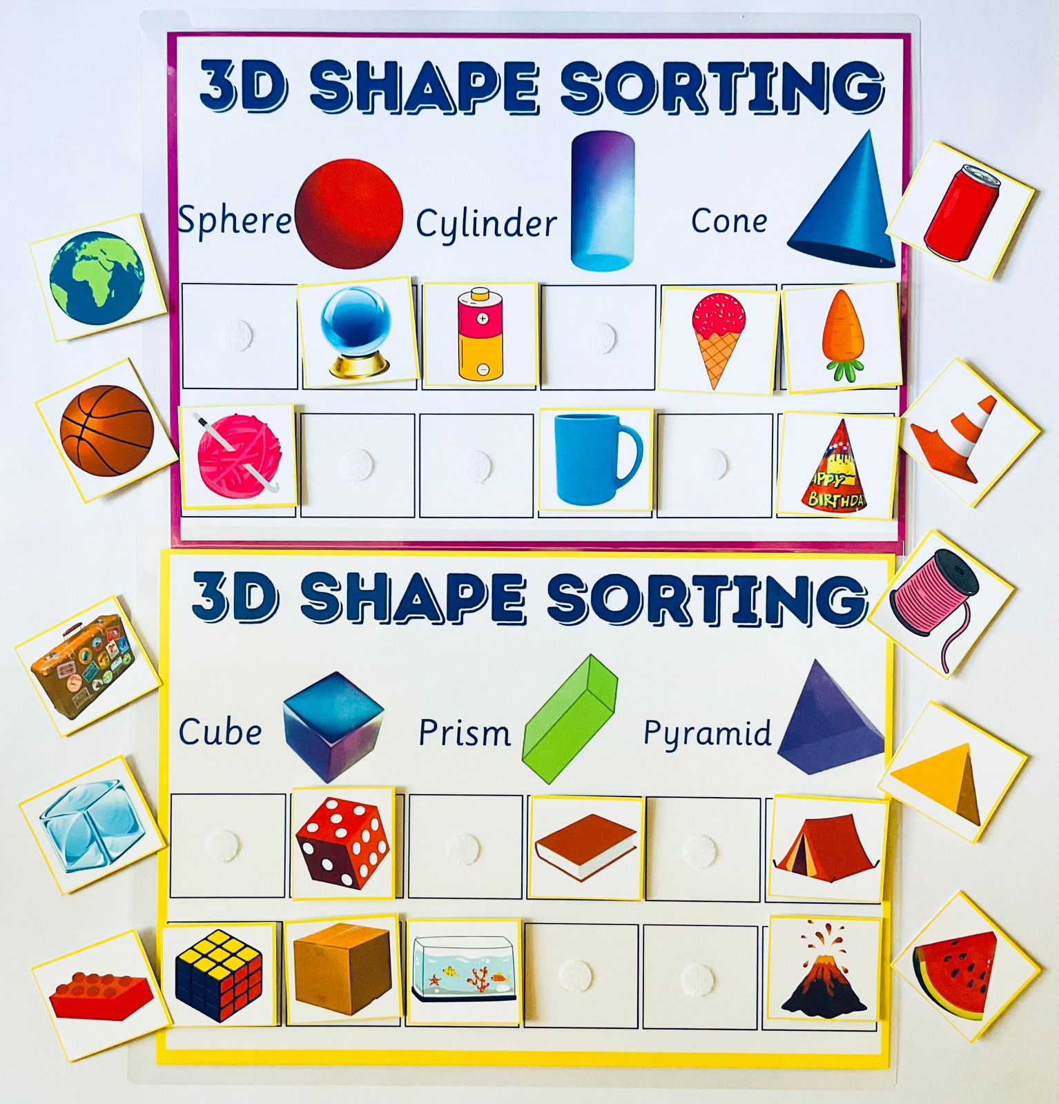 3D Shape Sorting Activity Set