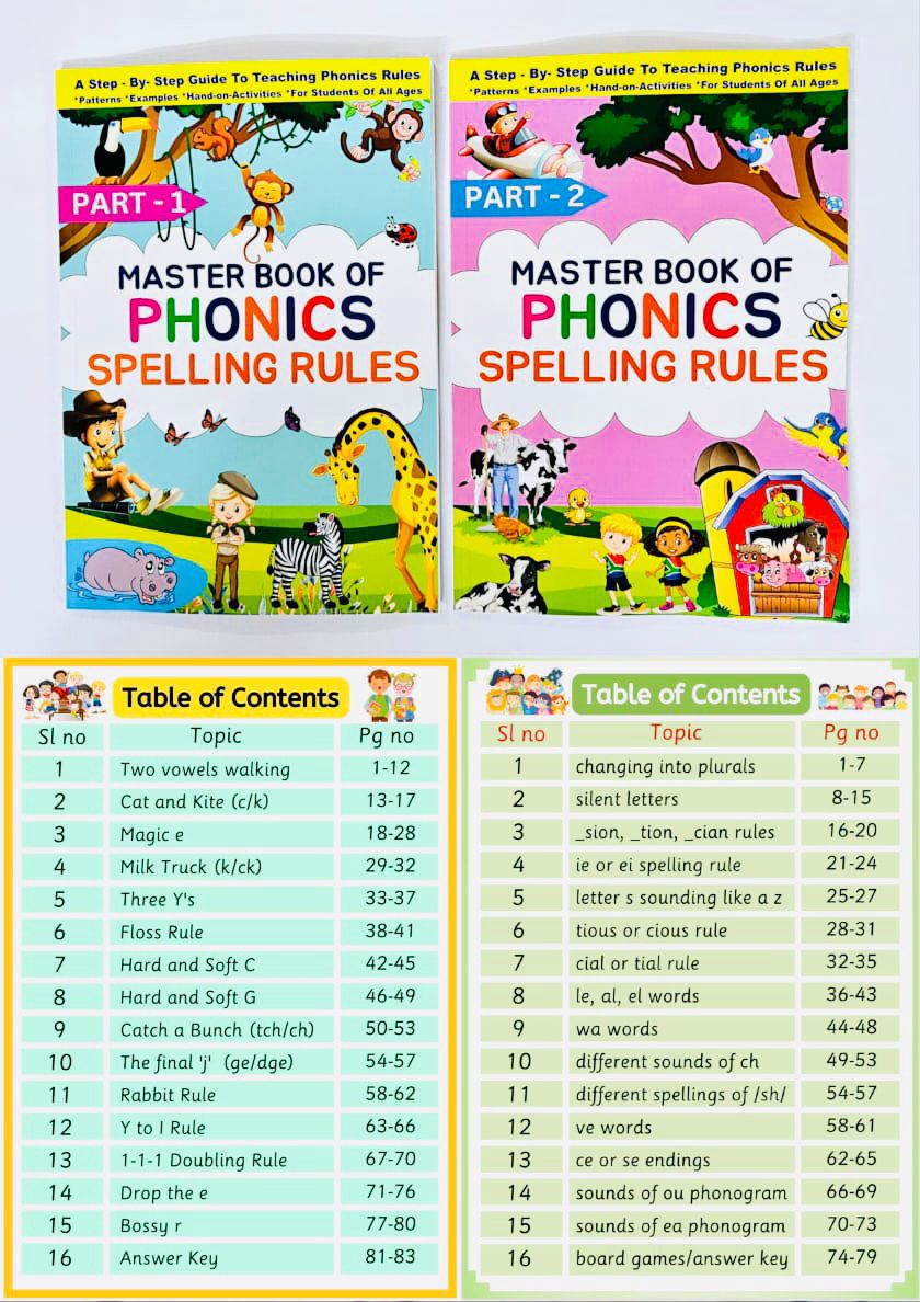 Master Books Of Phonics Spelling Rules