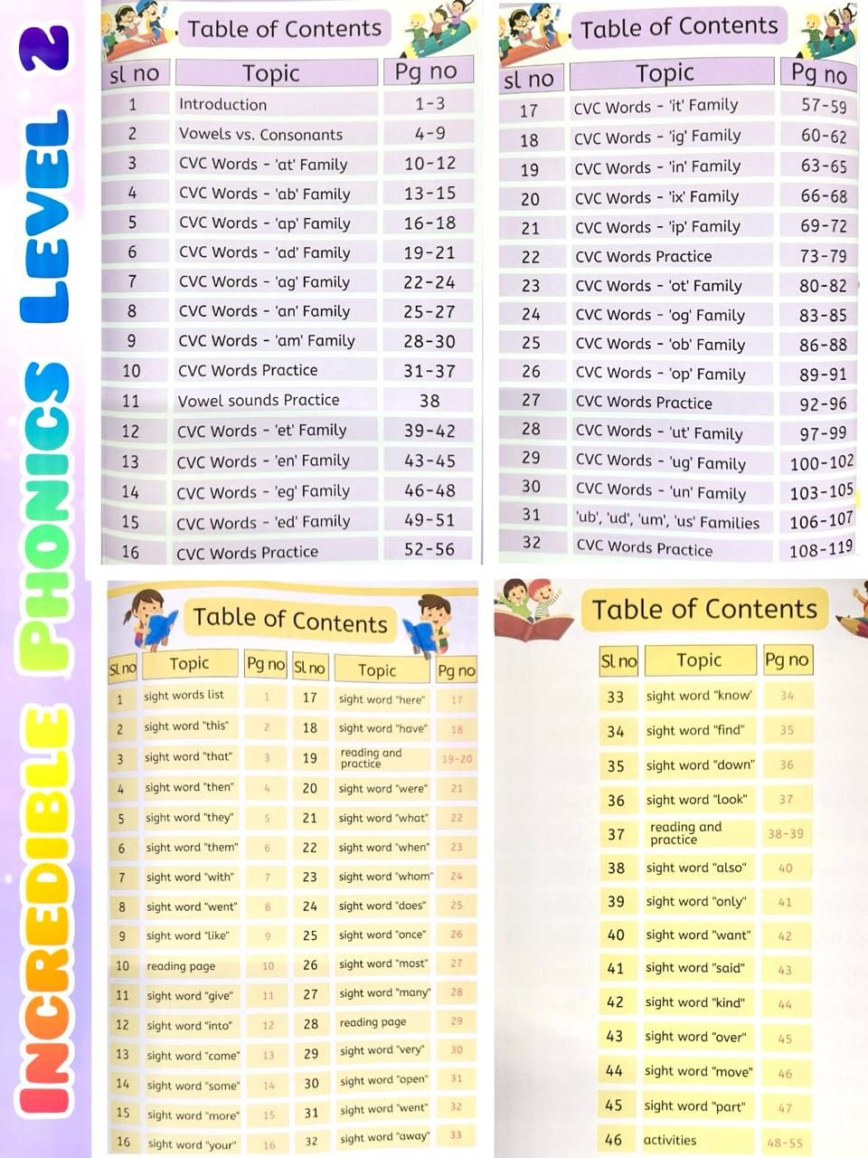 Incredible Phonics Level  2