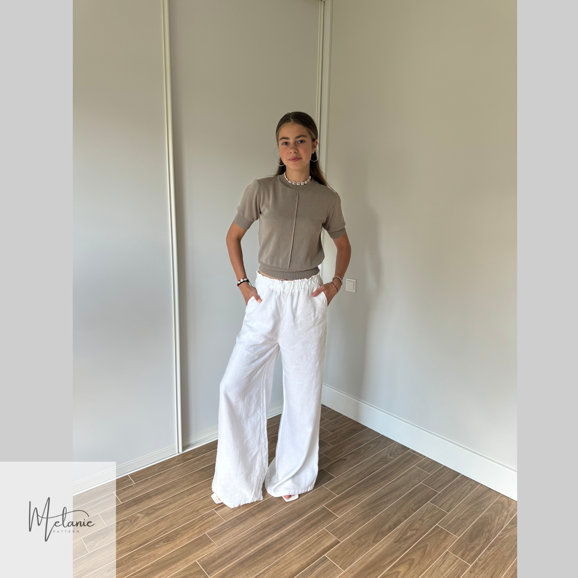 White Wide Leg Pants