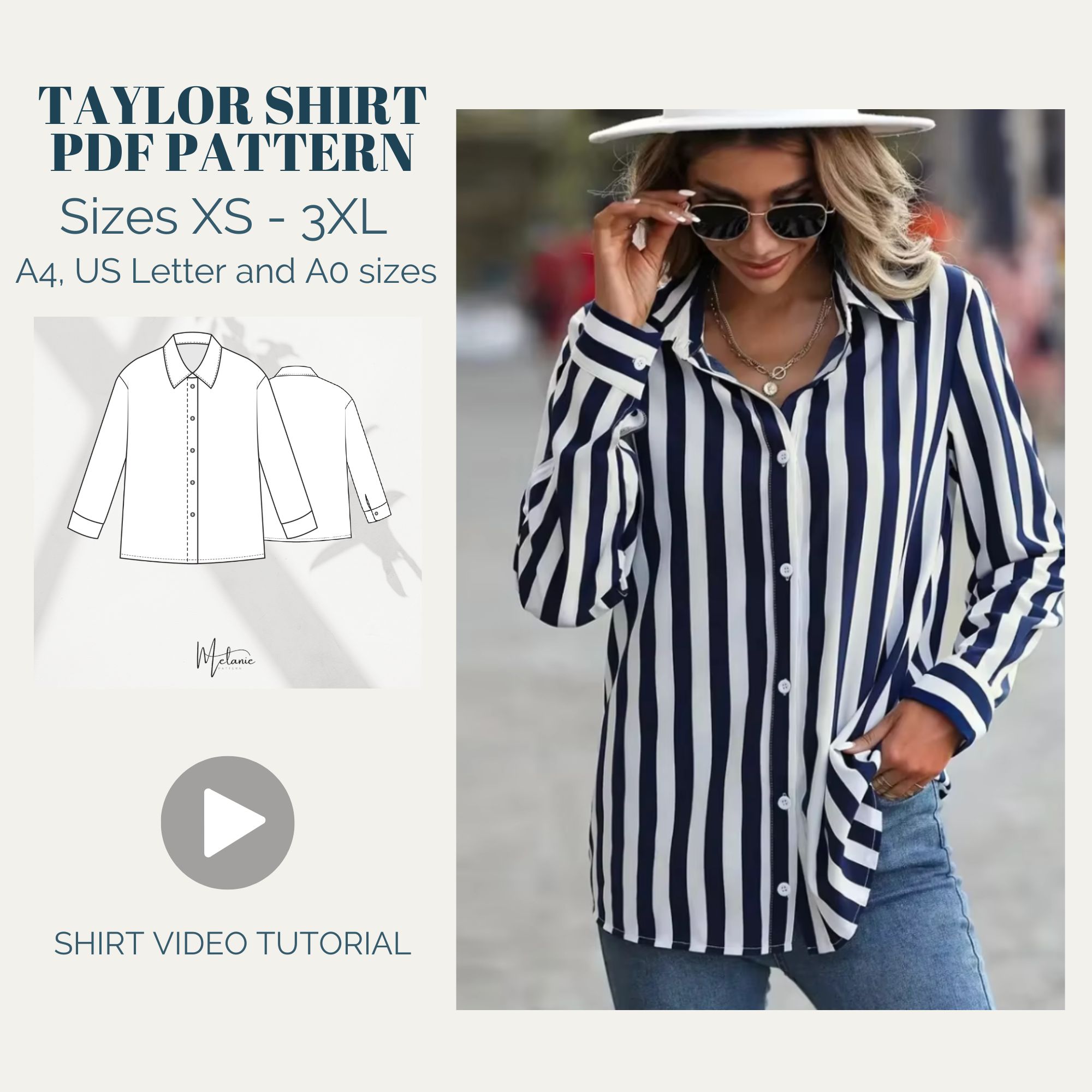 Woman Shirt Sewing Pattern