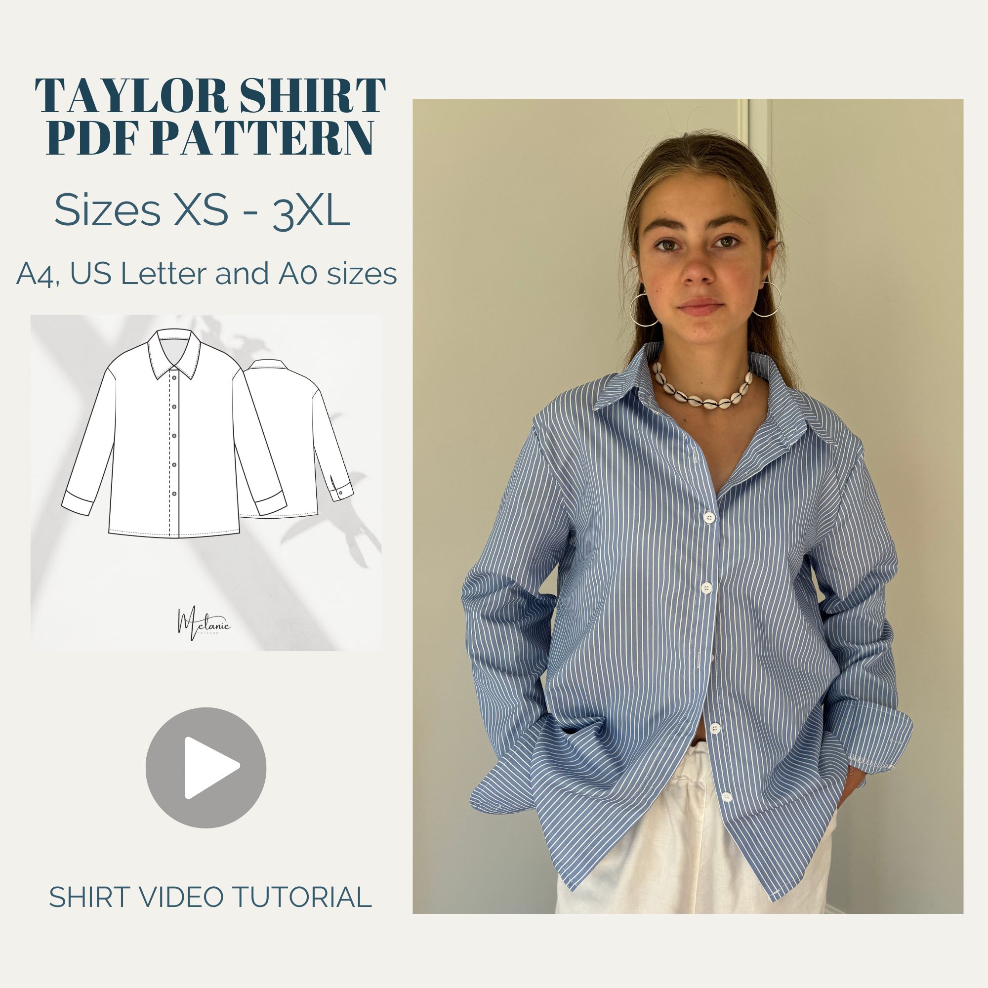 Woman Shirt Sewing Pattern