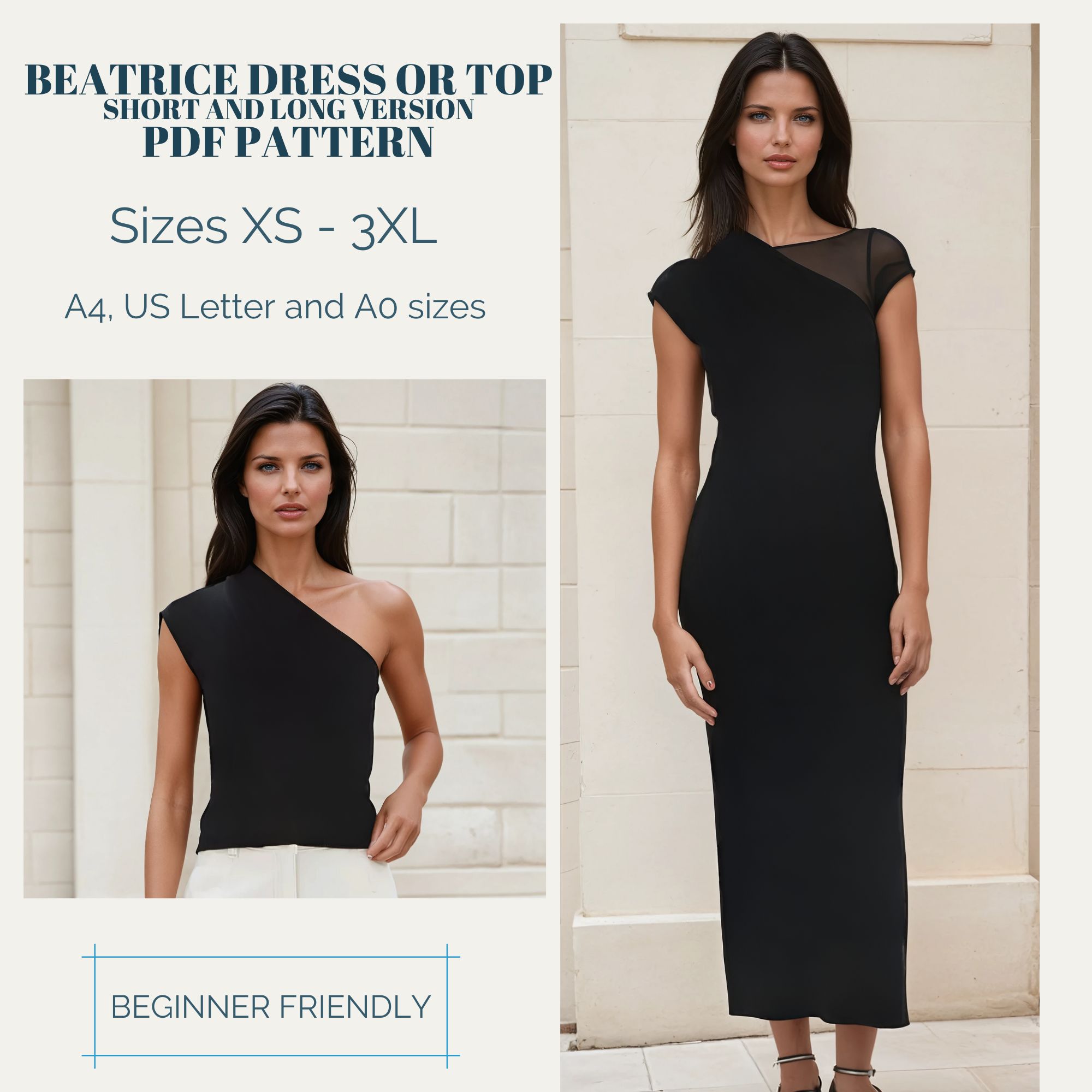 Beatrice Top and Dress Patterns