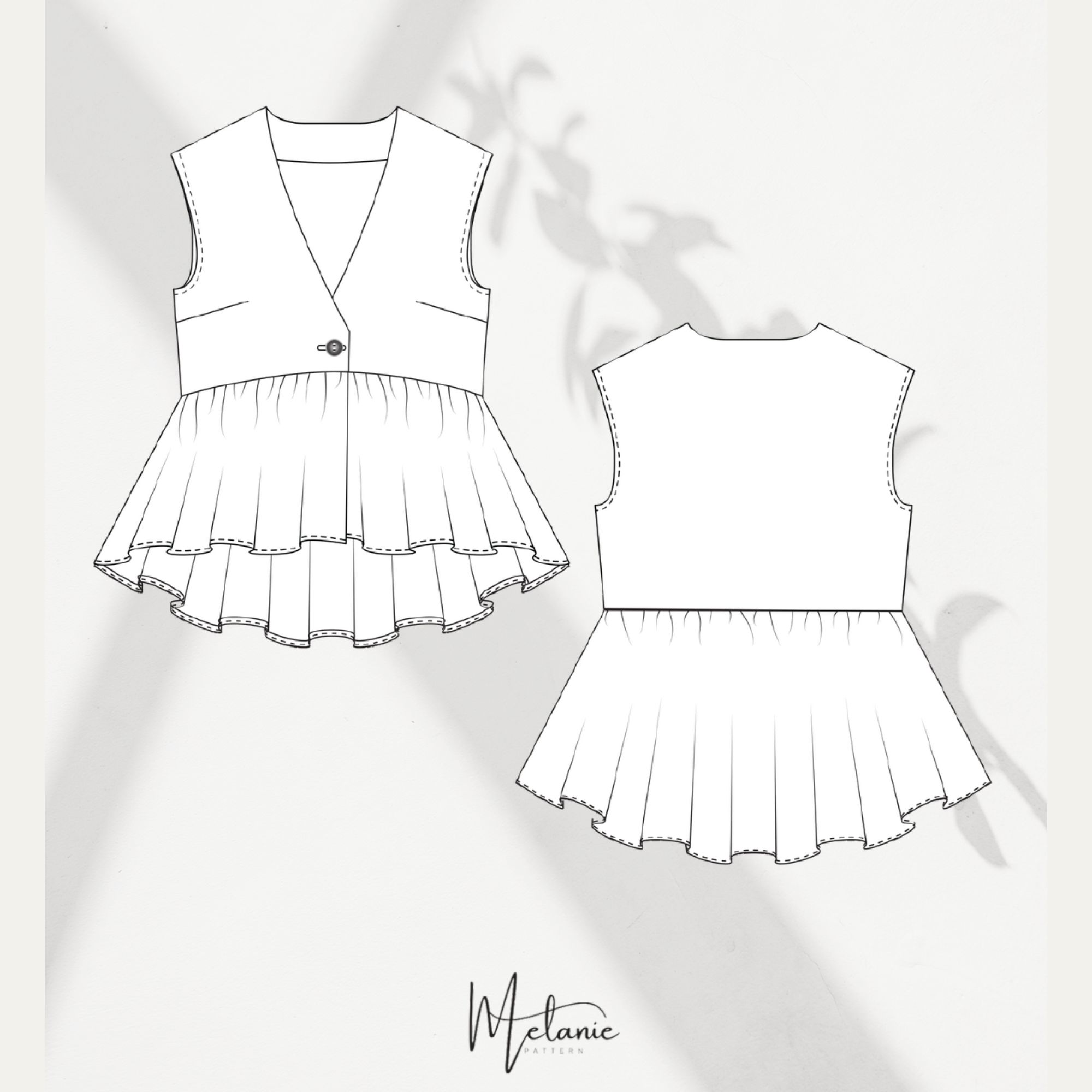 Woman Betty Top Sewing Pattern